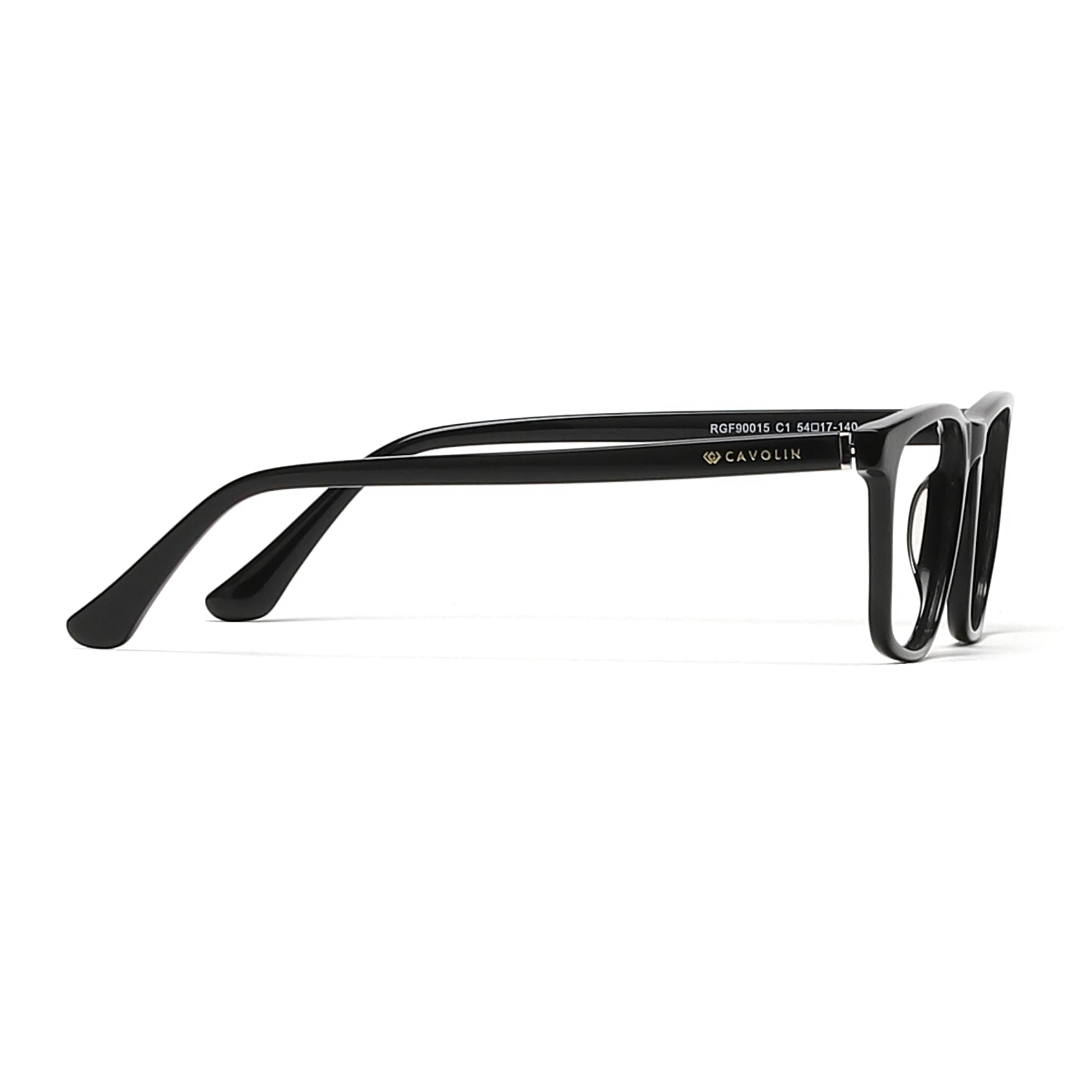 Cavolin Black Rectangle Eyeglasses