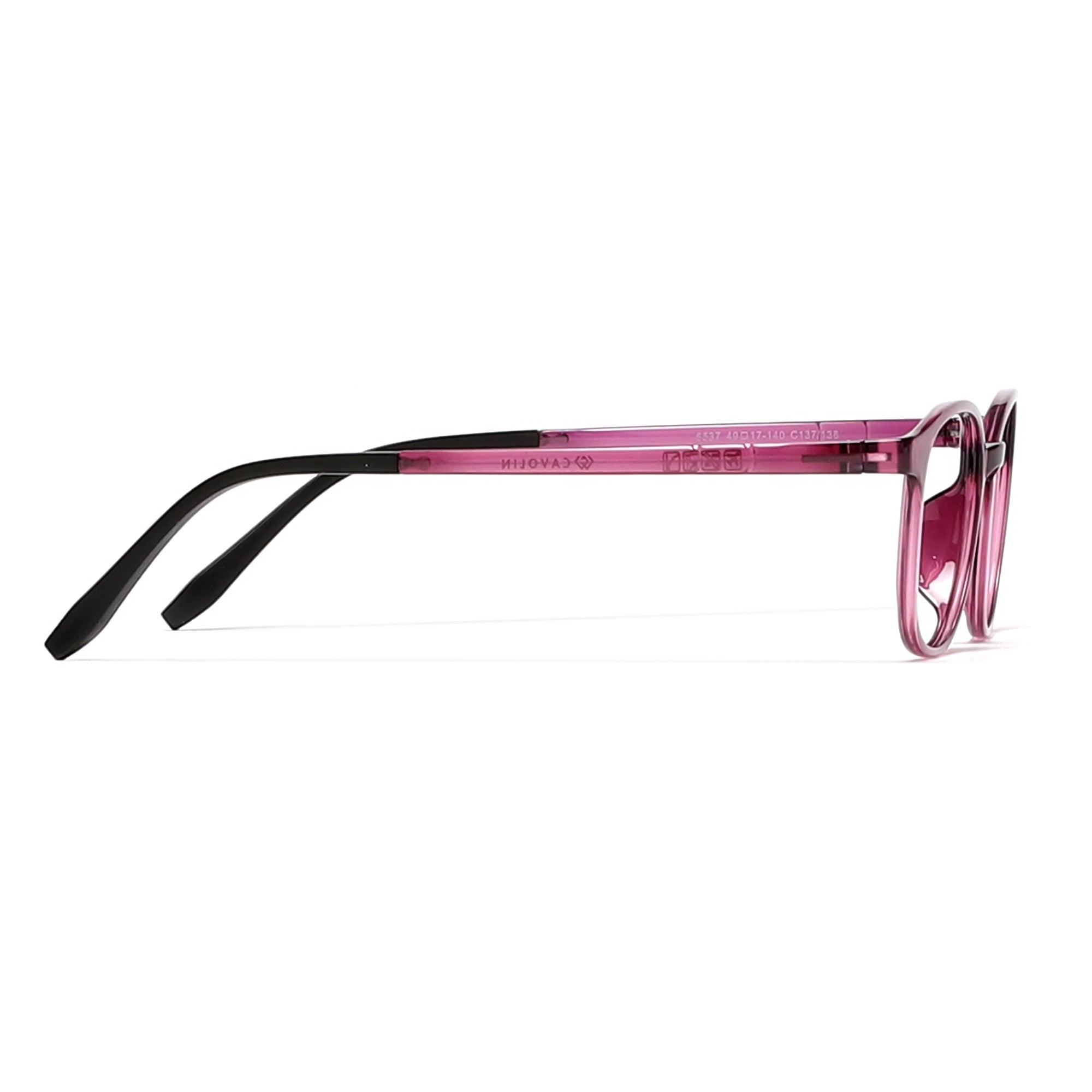 Cavolin Purple Rectangle Eyeglasses