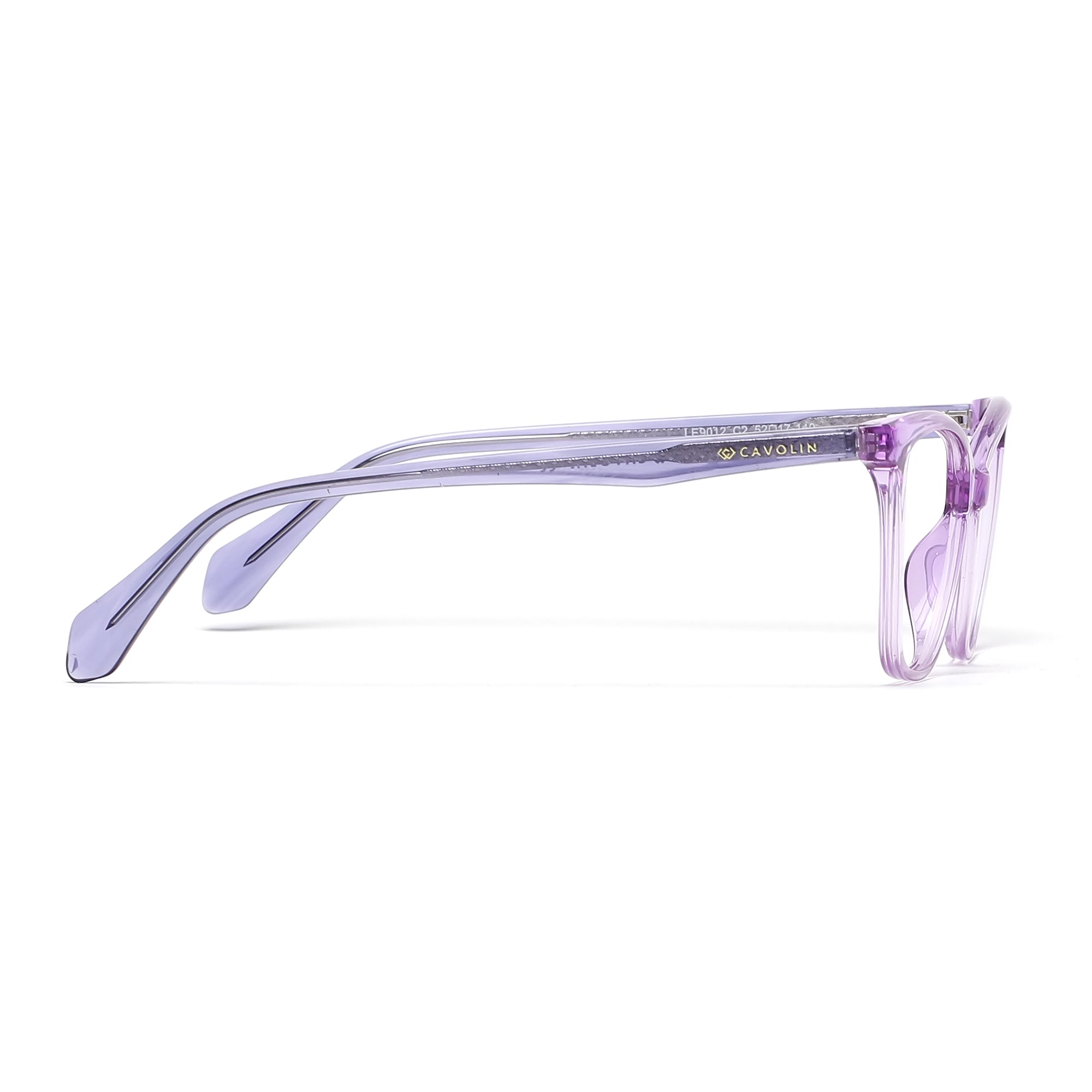 Cavolin Pink Transparent Cat Eye Eyeglasses
