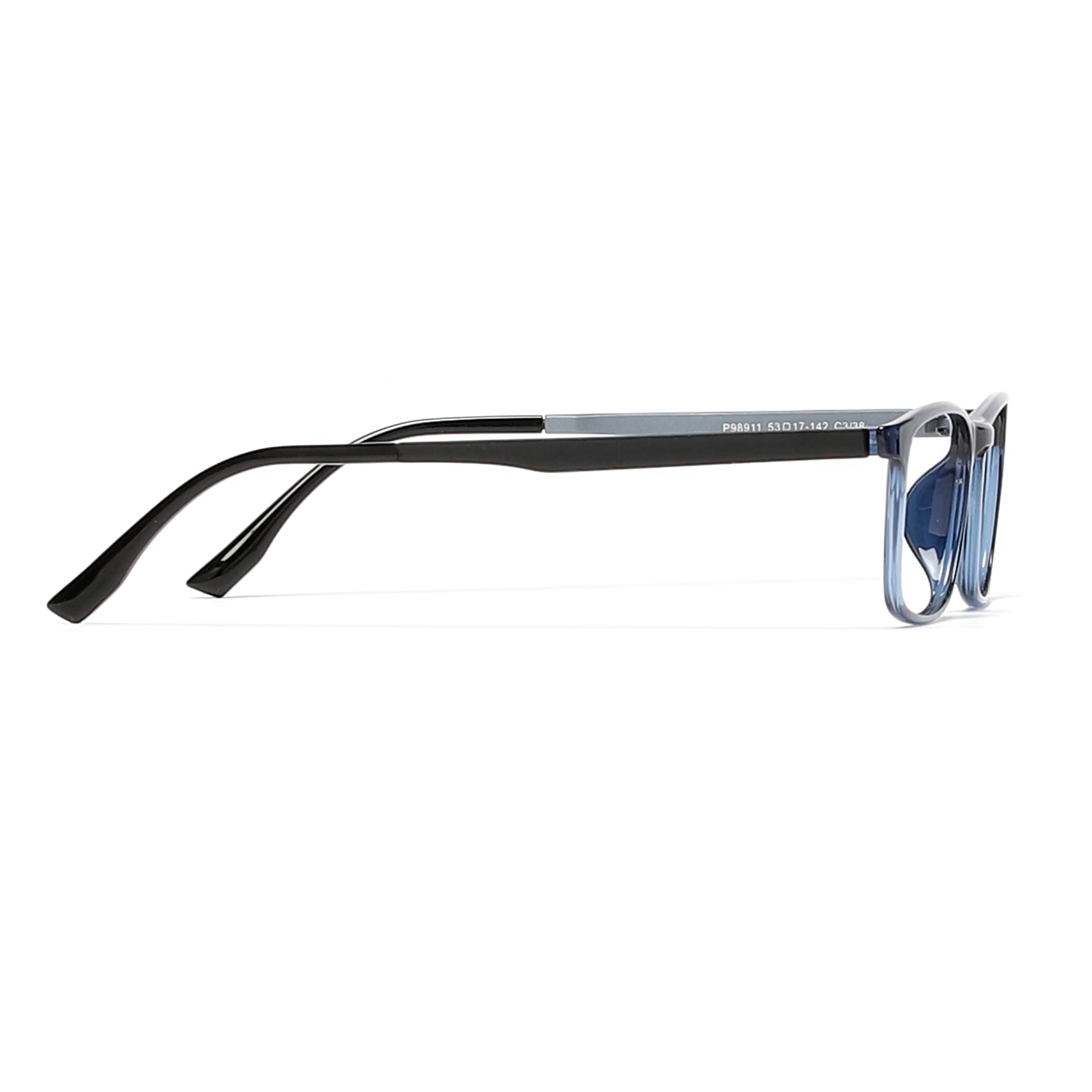 Cavolin Blue Rectangle Eyeglasses
