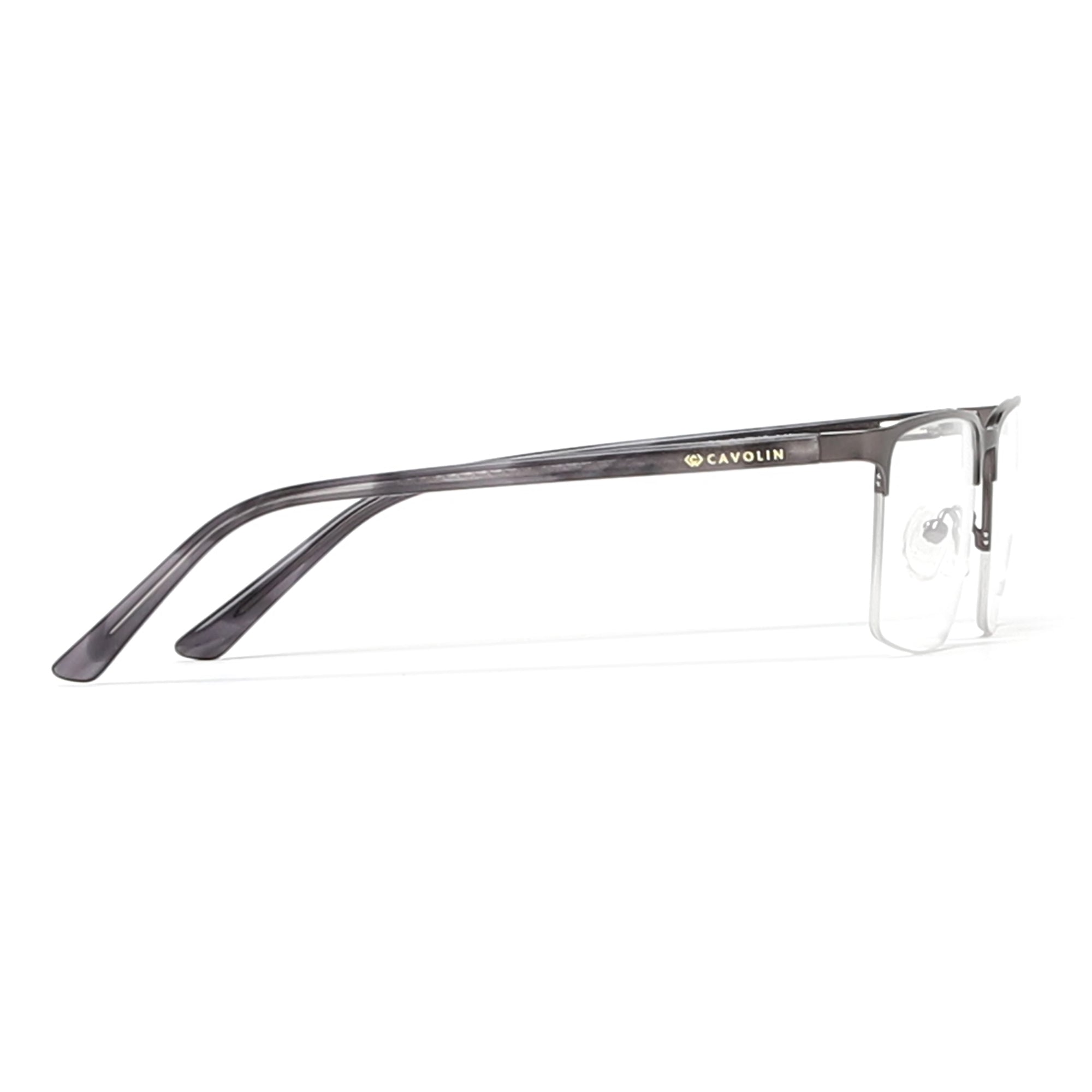 Cavolin Grey Rectangle Eyeglasses