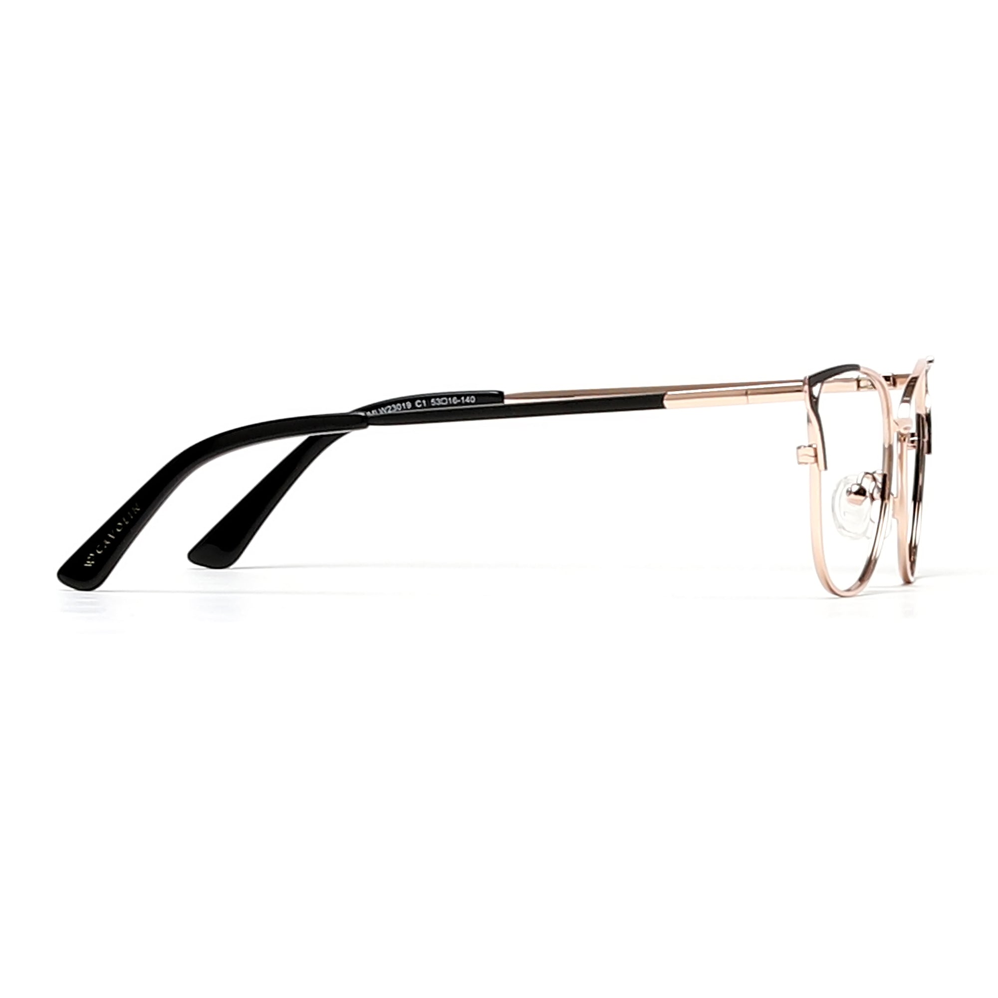 Cavolin Gold Black Cat Eye Eyeglasses