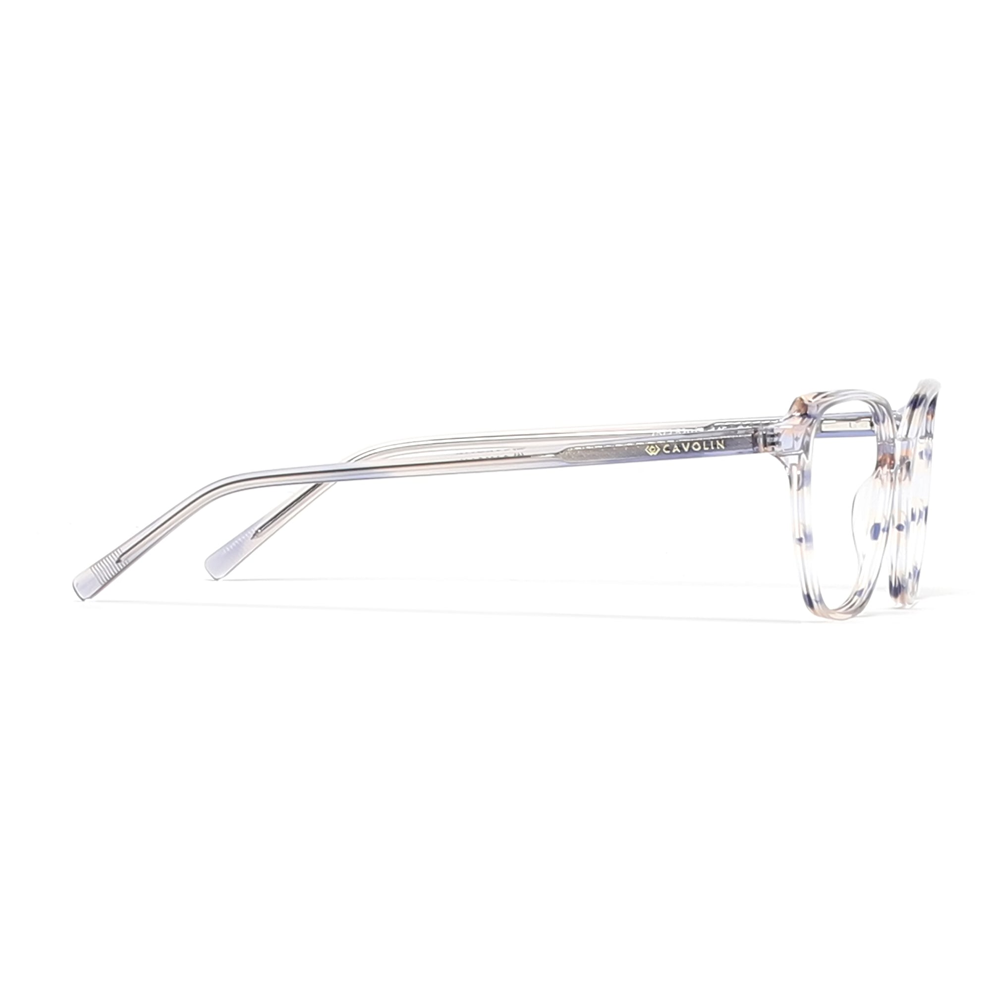 Cavolin Transparent Purple Cat Eye Eyeglasses