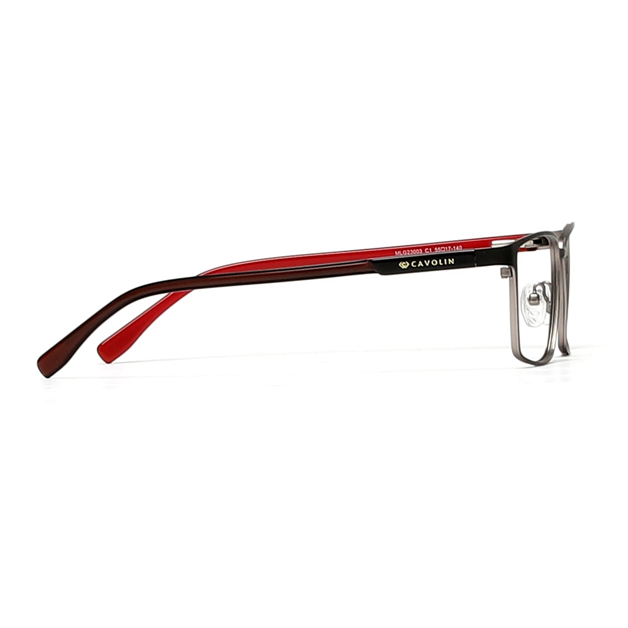 Cavolin Black Rectangle Eyeglasses
