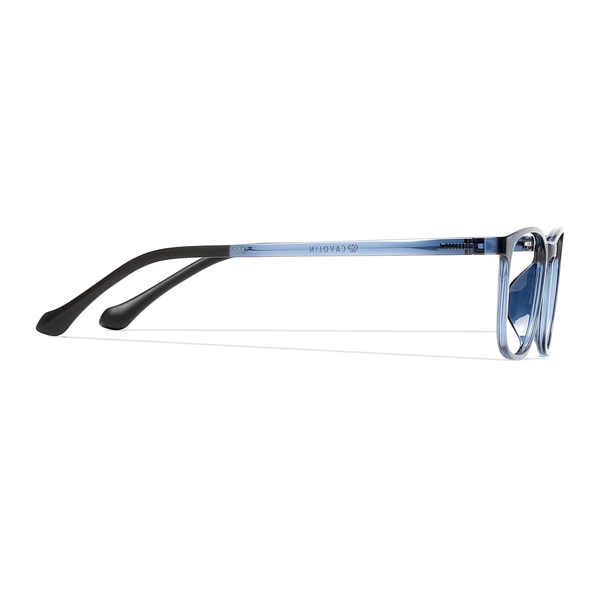 Cavolin Blue Rectangle Eyeglasses