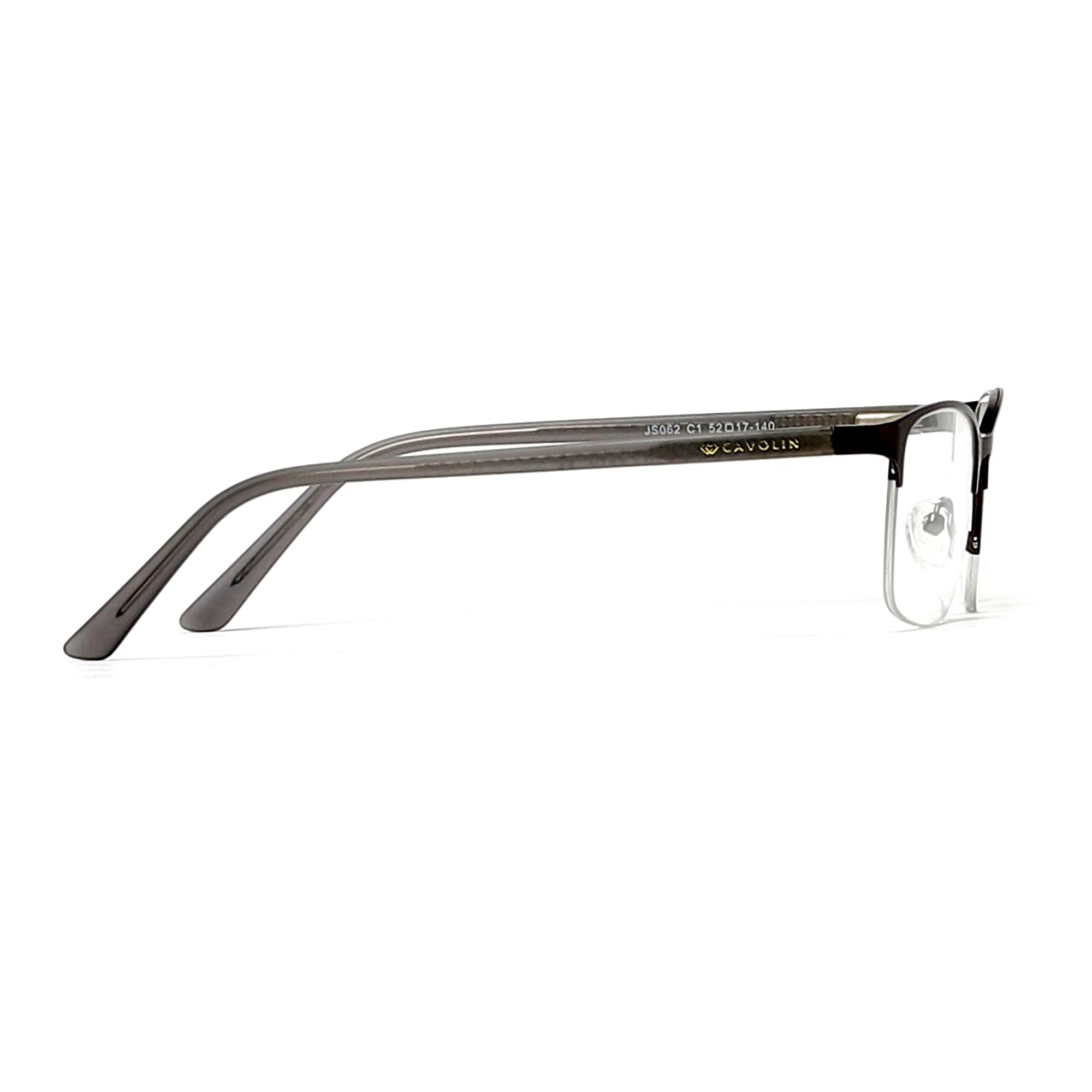 Cavolin Gun Metal Rectangle Eyeglasses
