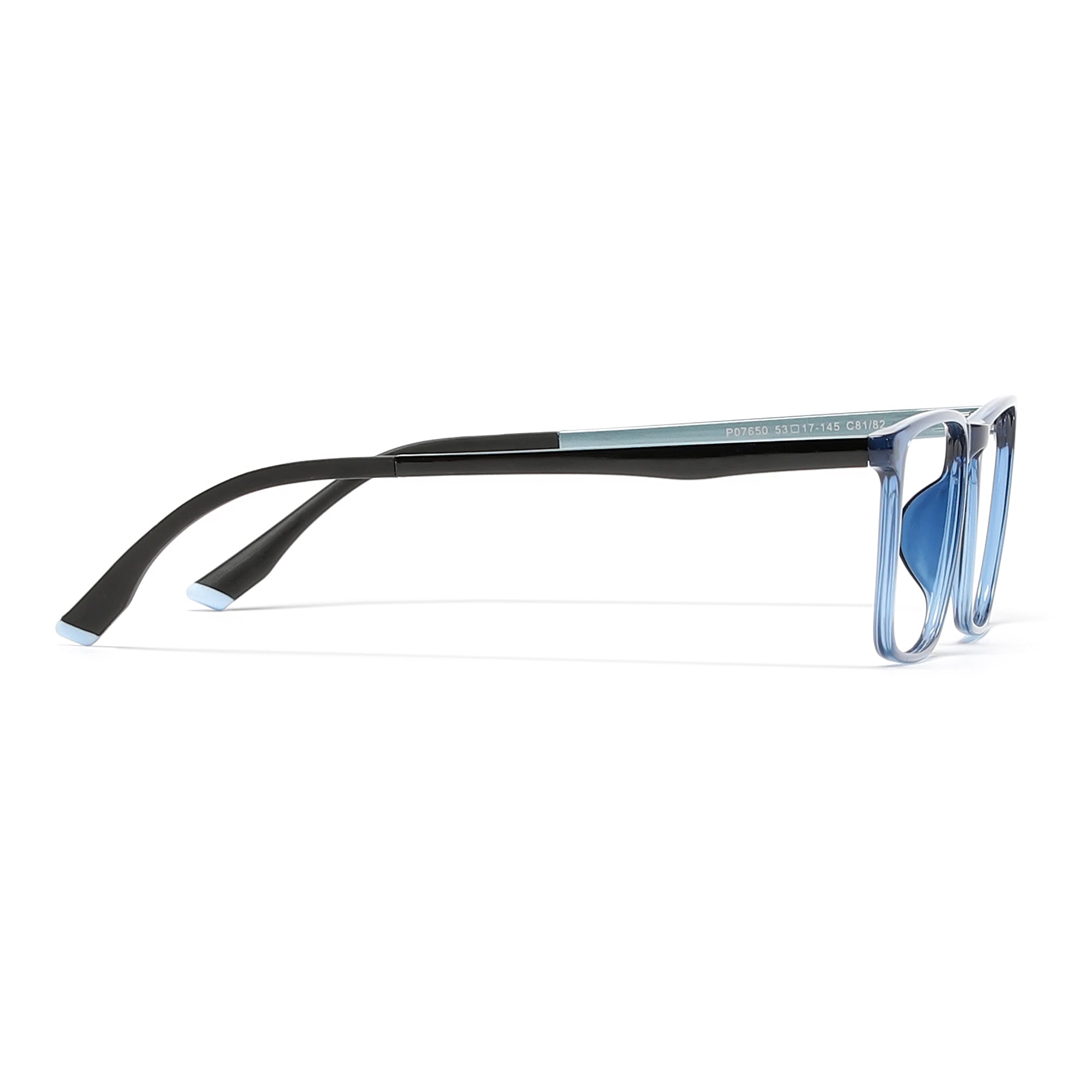 Cavolin Blue Rectangle Eyeglasses
