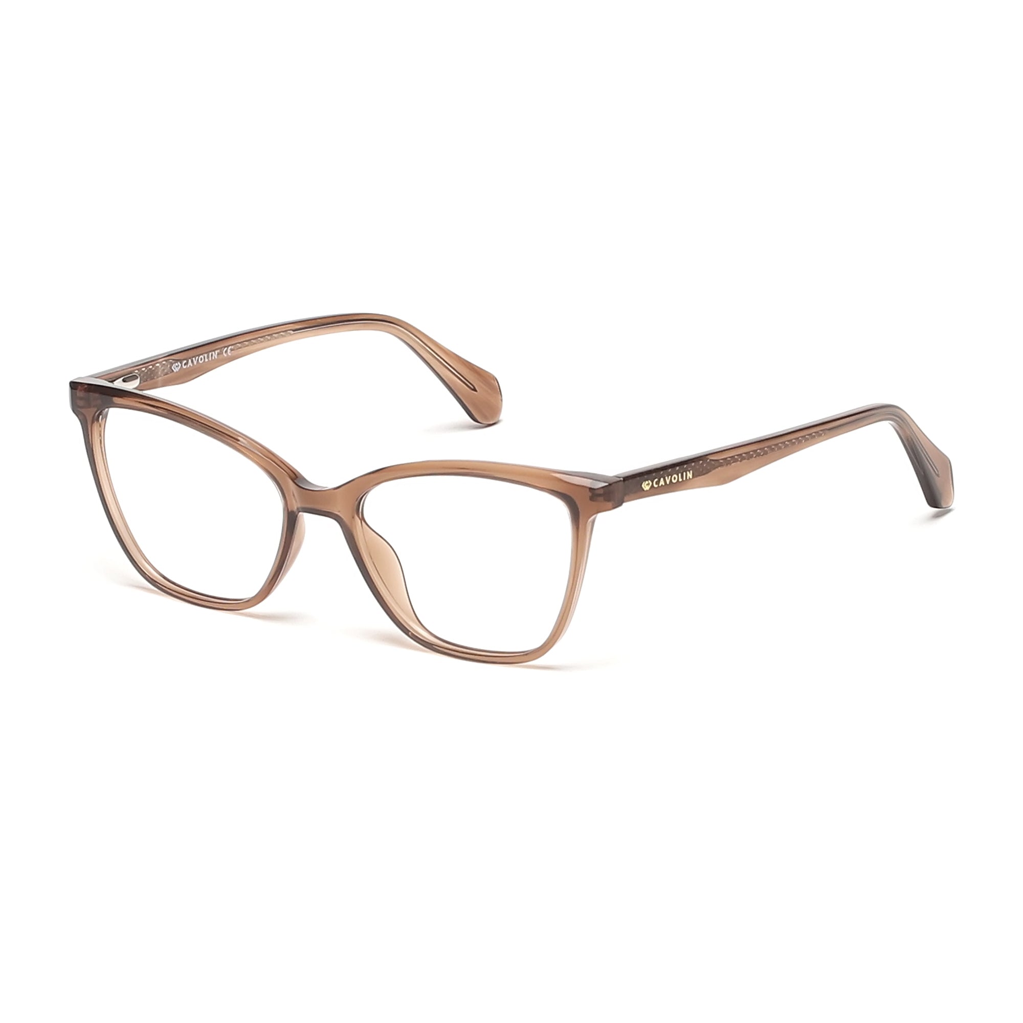 Cavolin Brown Cat Eye Eyeglasses