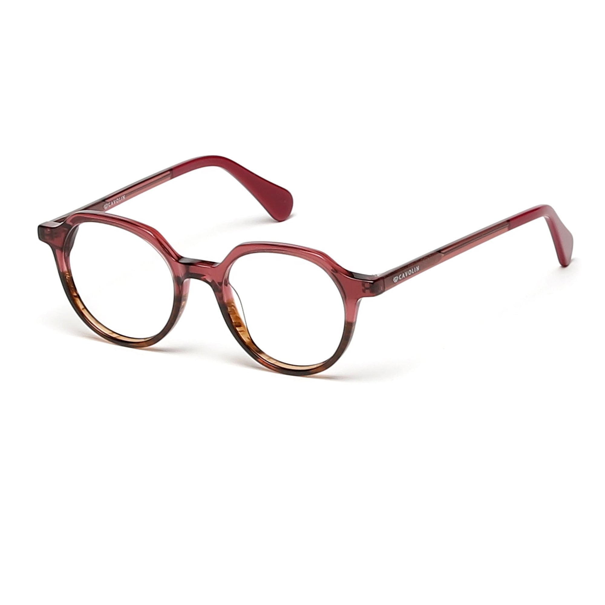 Cavolin Pink Geometric Eyeglasses