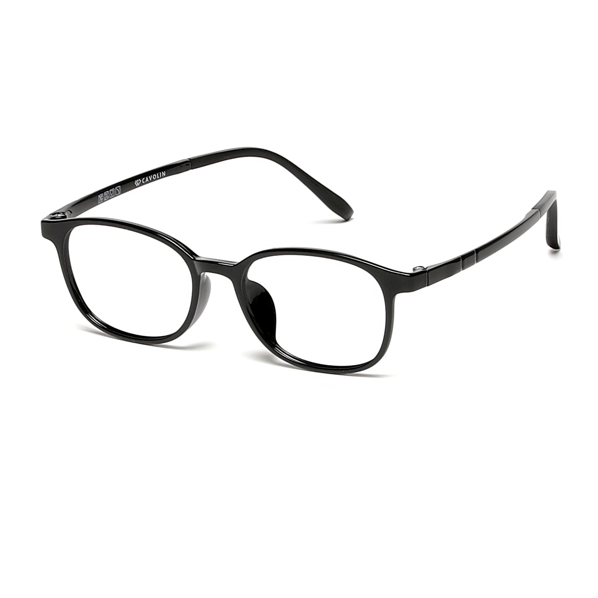 Cavolin Black Rectangle Eyeglasses