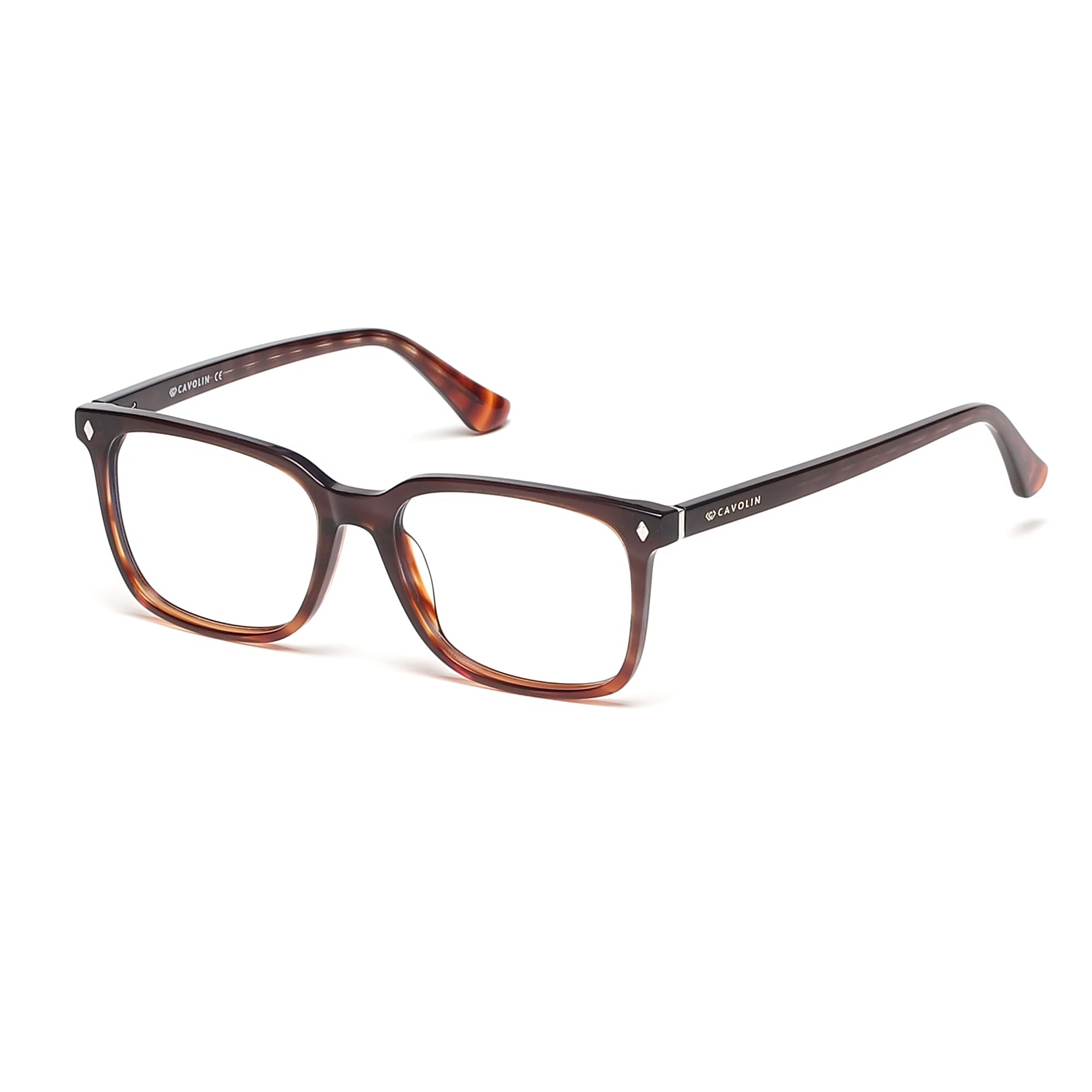 Cavolin Brown Rectangle Eyeglasses