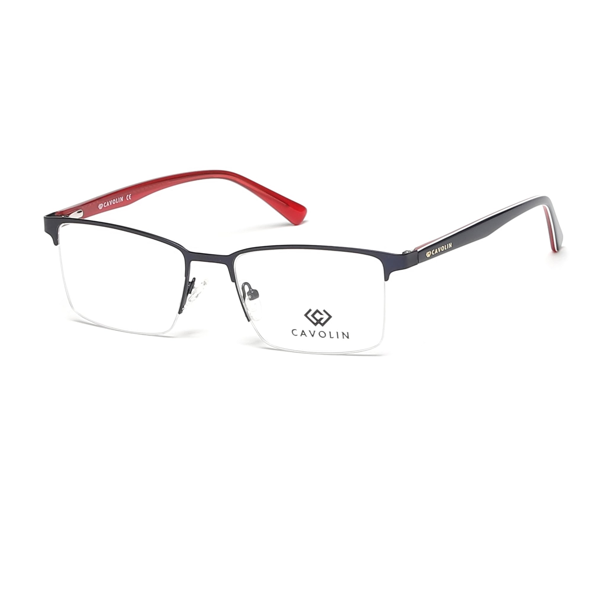 Cavolin Blue Rectangle Eyeglasses