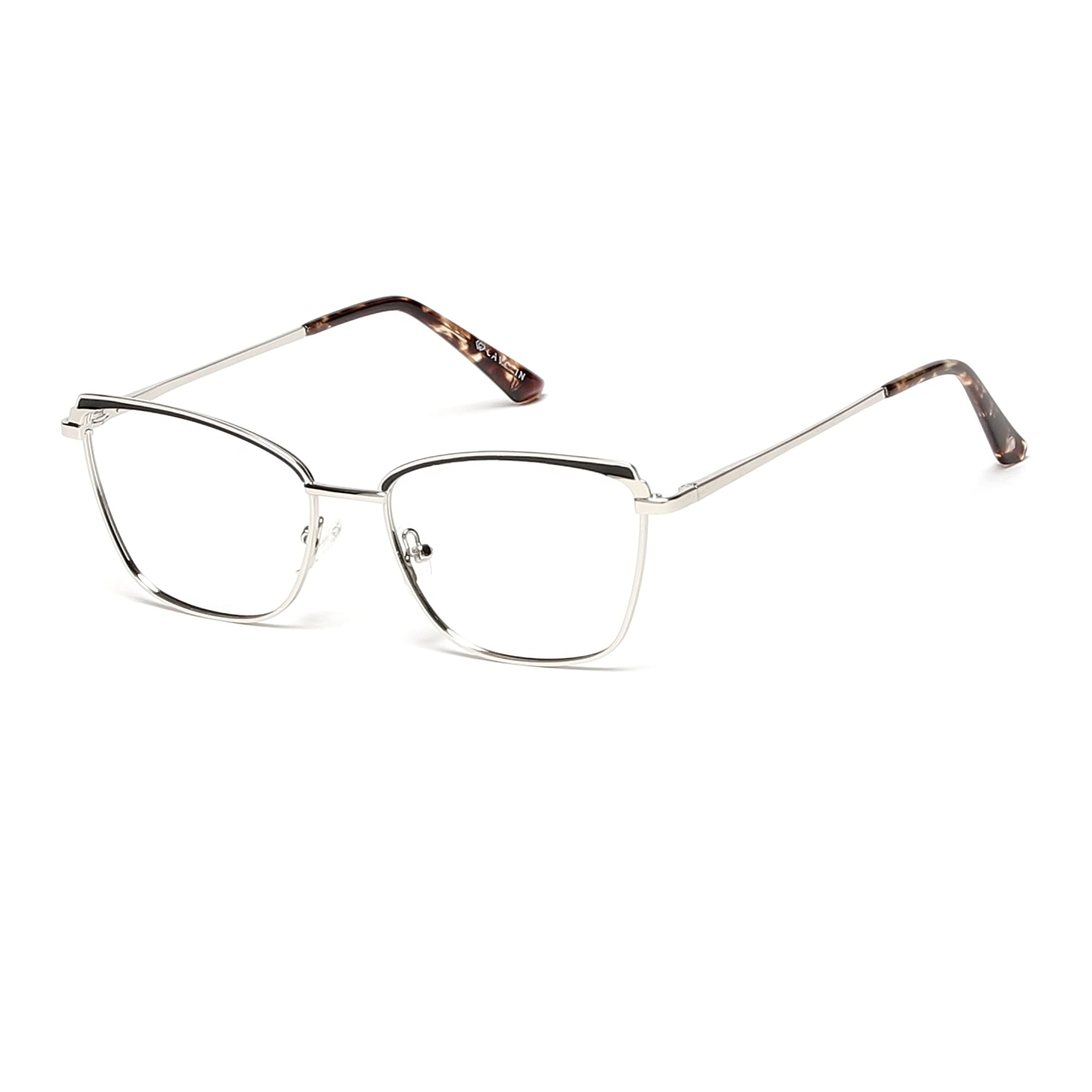 Cavolin Silver Cat Eye Eyeglasses