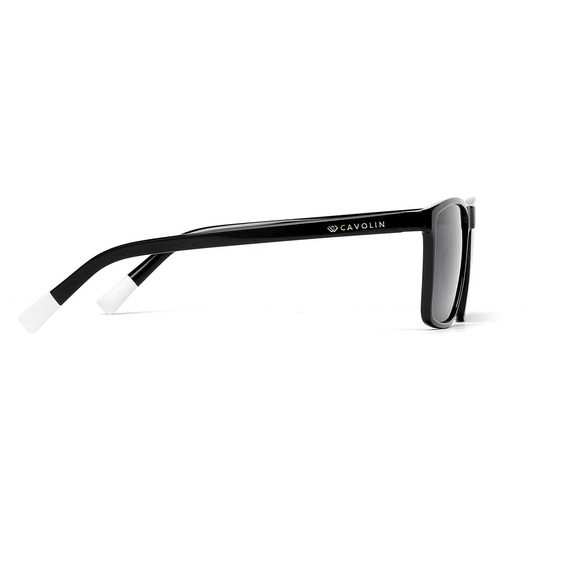 Cavolin Black Rectangle Sunglasses