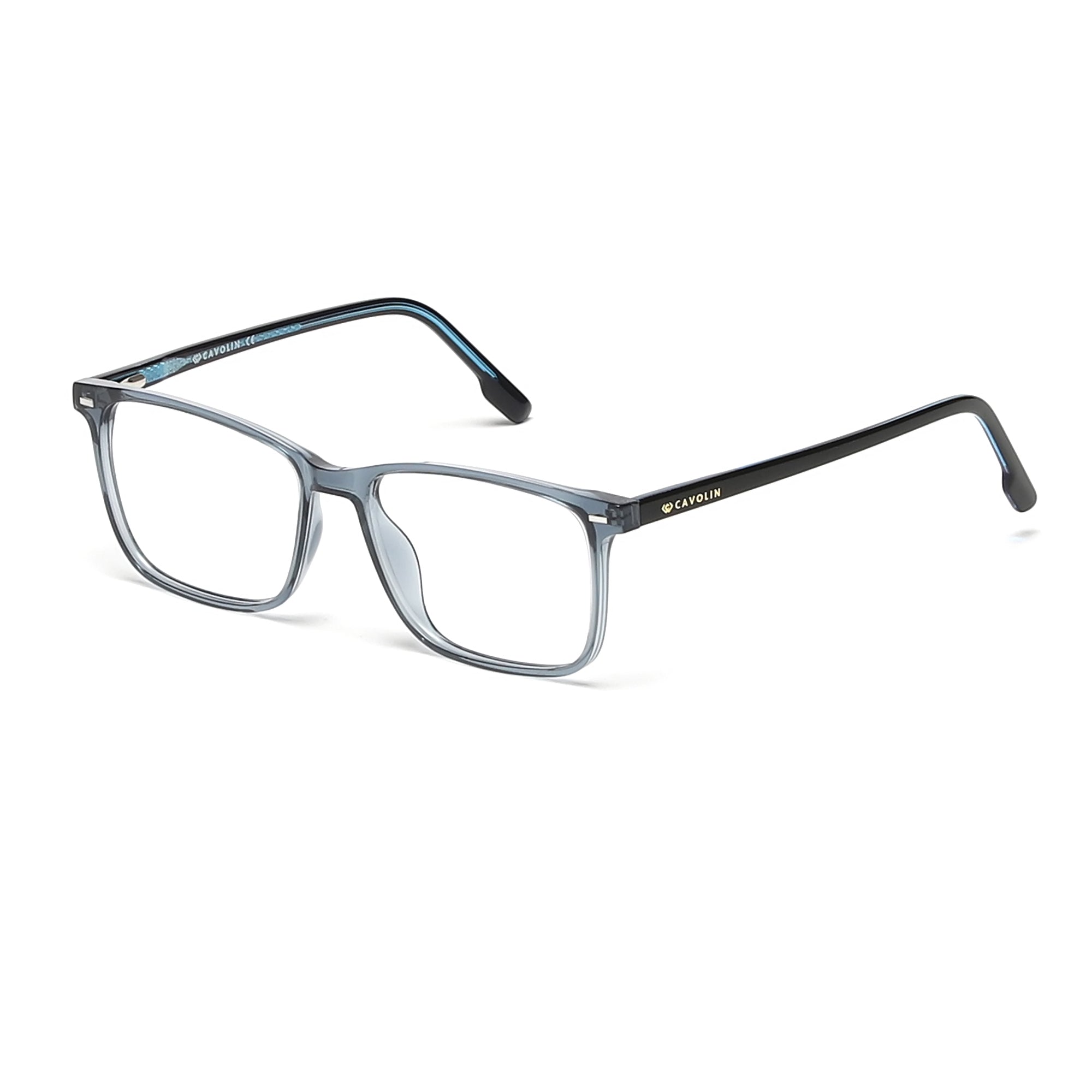 Cavolin Blue Rectagle Eyeglasses