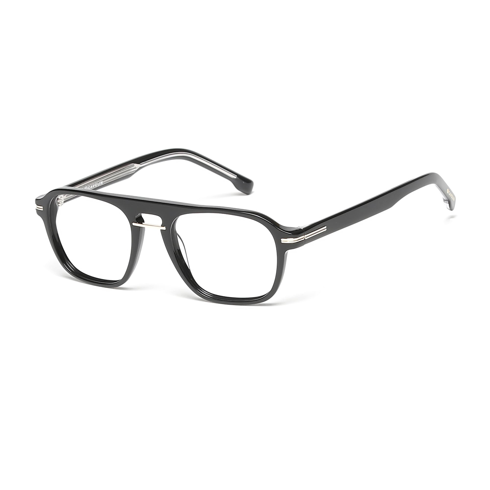 Cavolin Black Square Eyeglasses