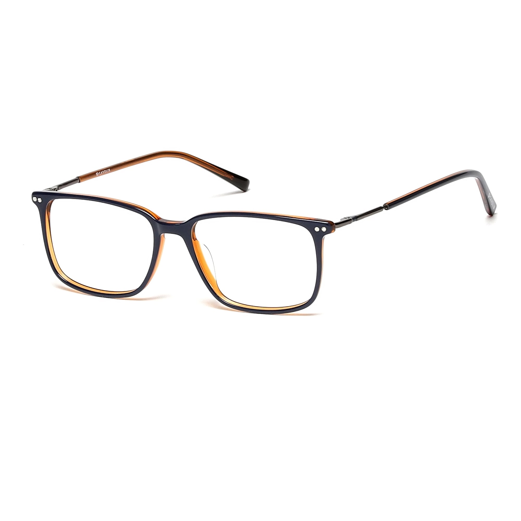 Cavolin Blue Rectangle Eyeglasses