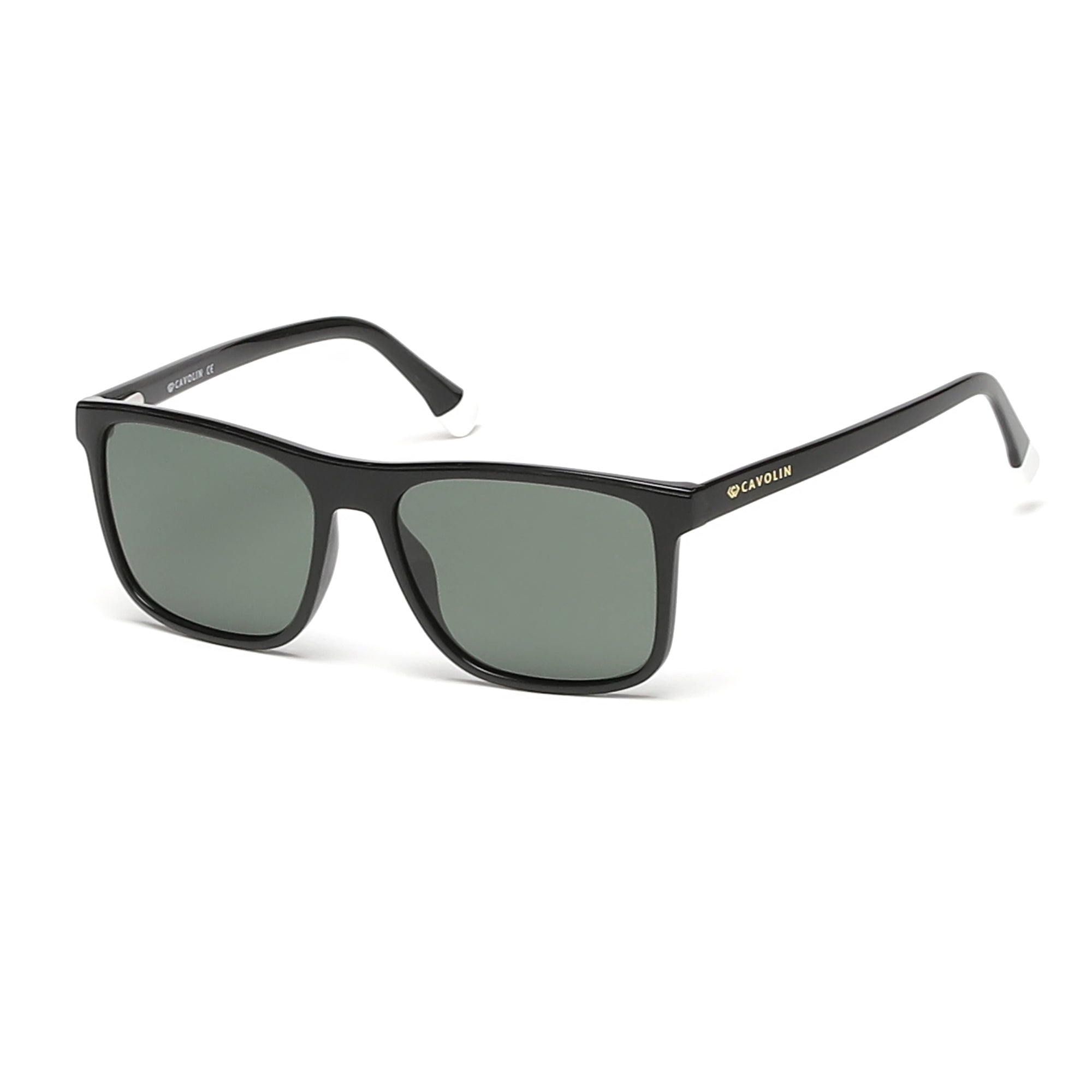 Cavolin Black Rectangle Sunglasses