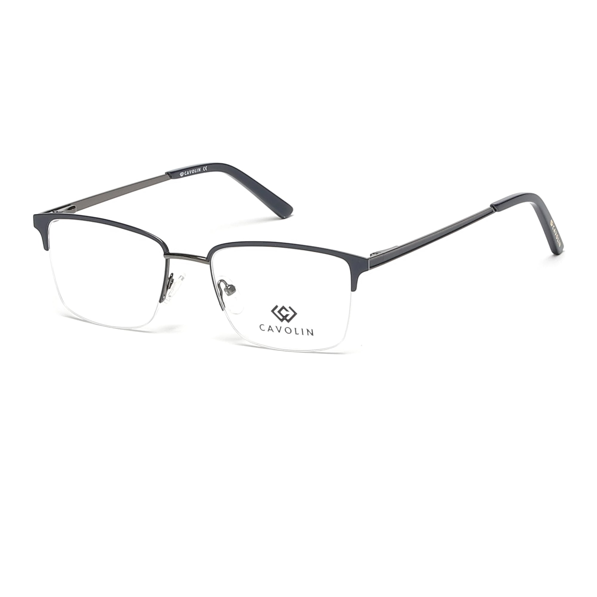 Cavolin Black Rectangle Eyeglasses