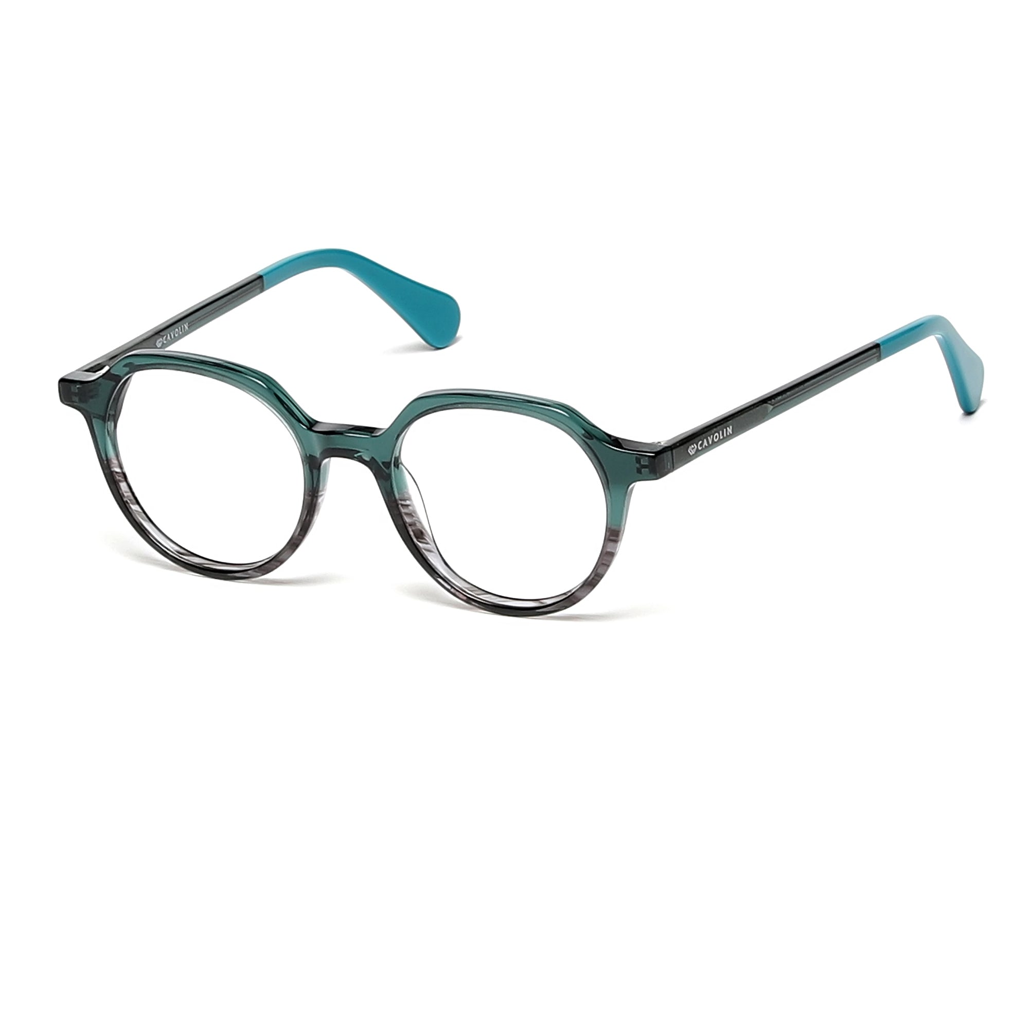 Cavolin Green Geometric Eyeglasses
