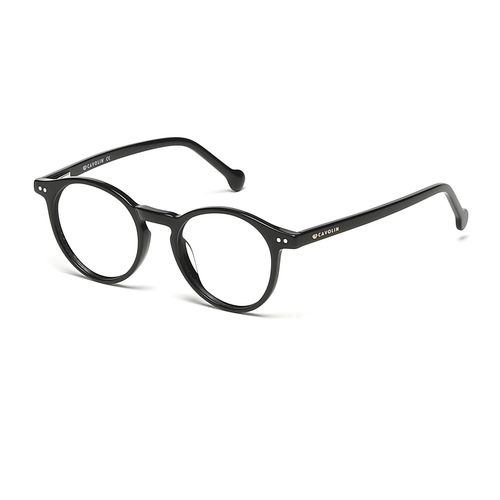 Cavolin Black Round Eyeglasses