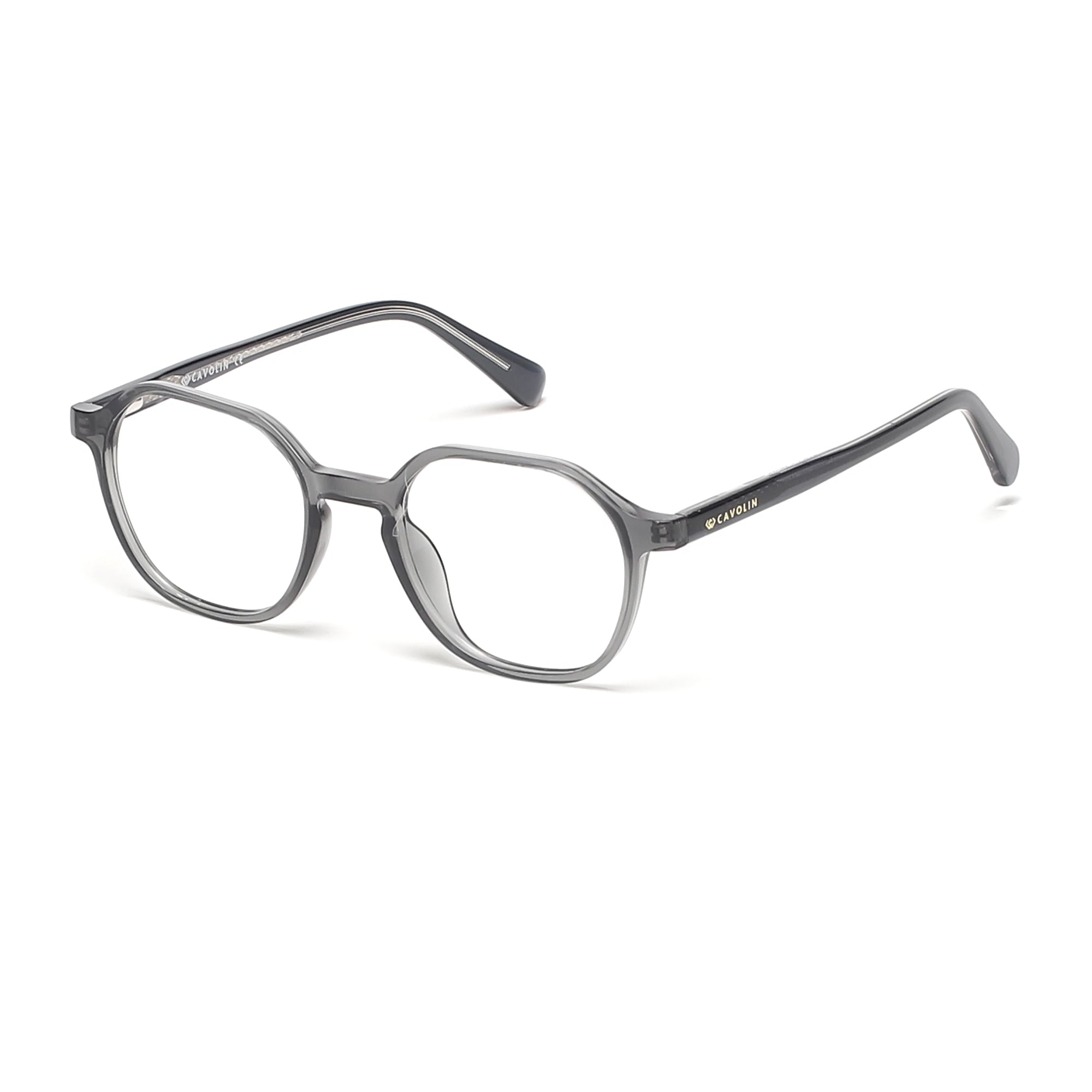 Cavolin Grey Hexagonal Eyeglasses
