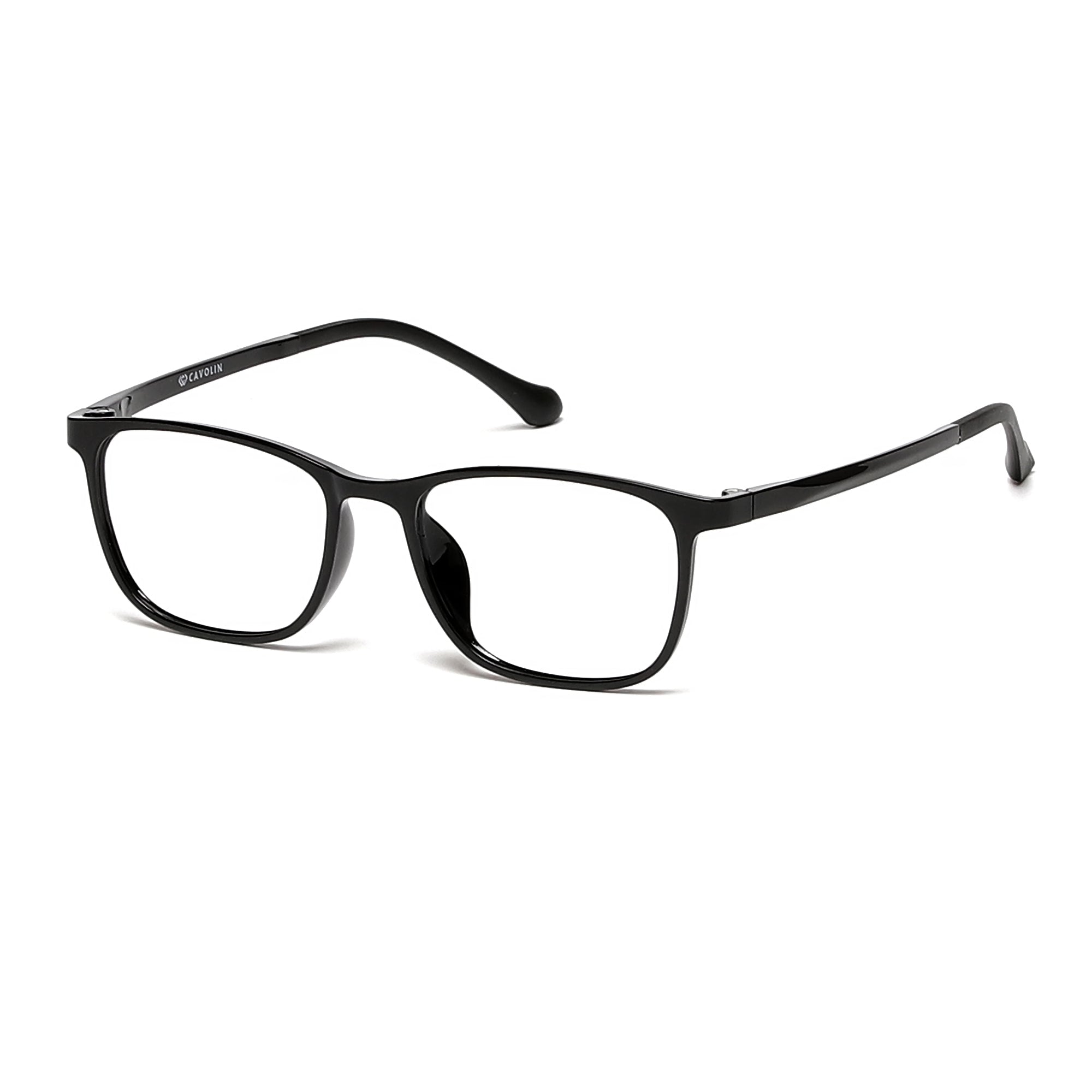 Cavolin Black Rectangle Eyeglasses