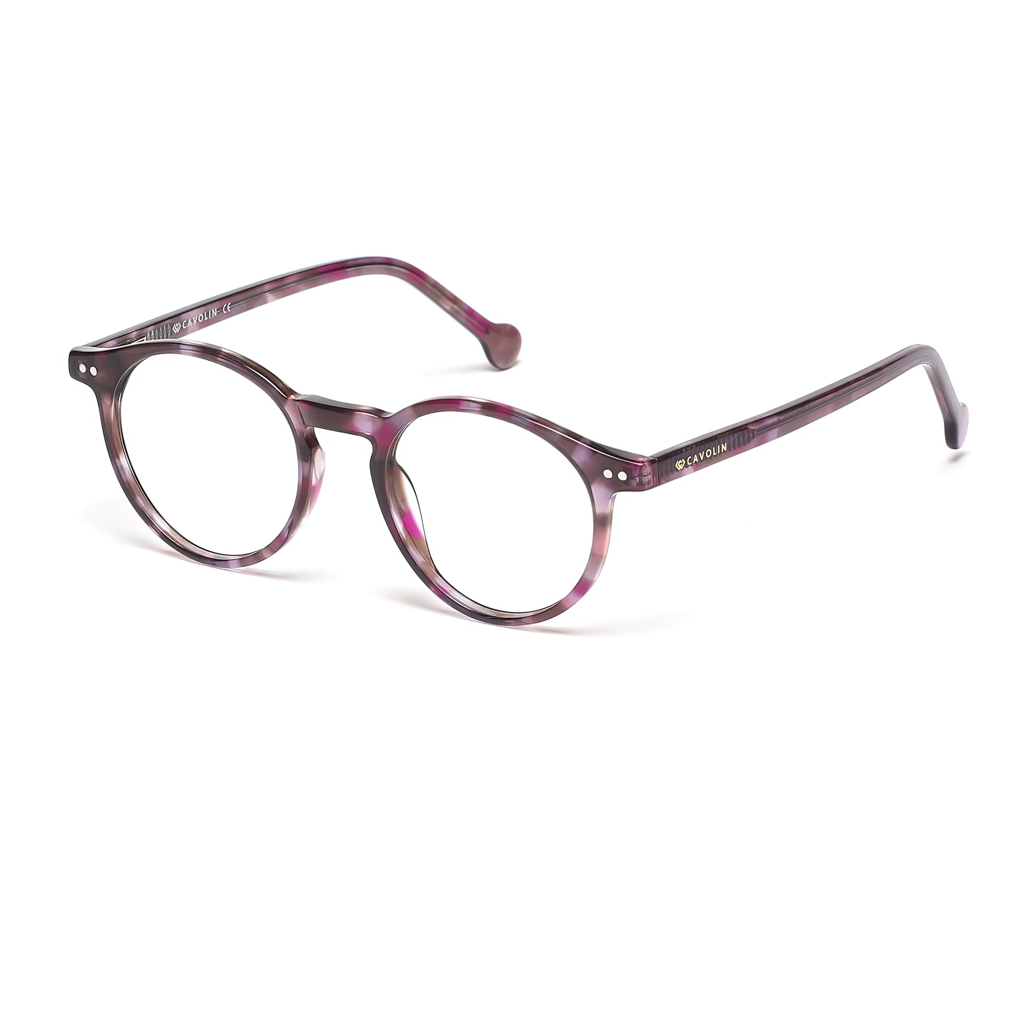 Cavolin Purple Round Eyeglasses