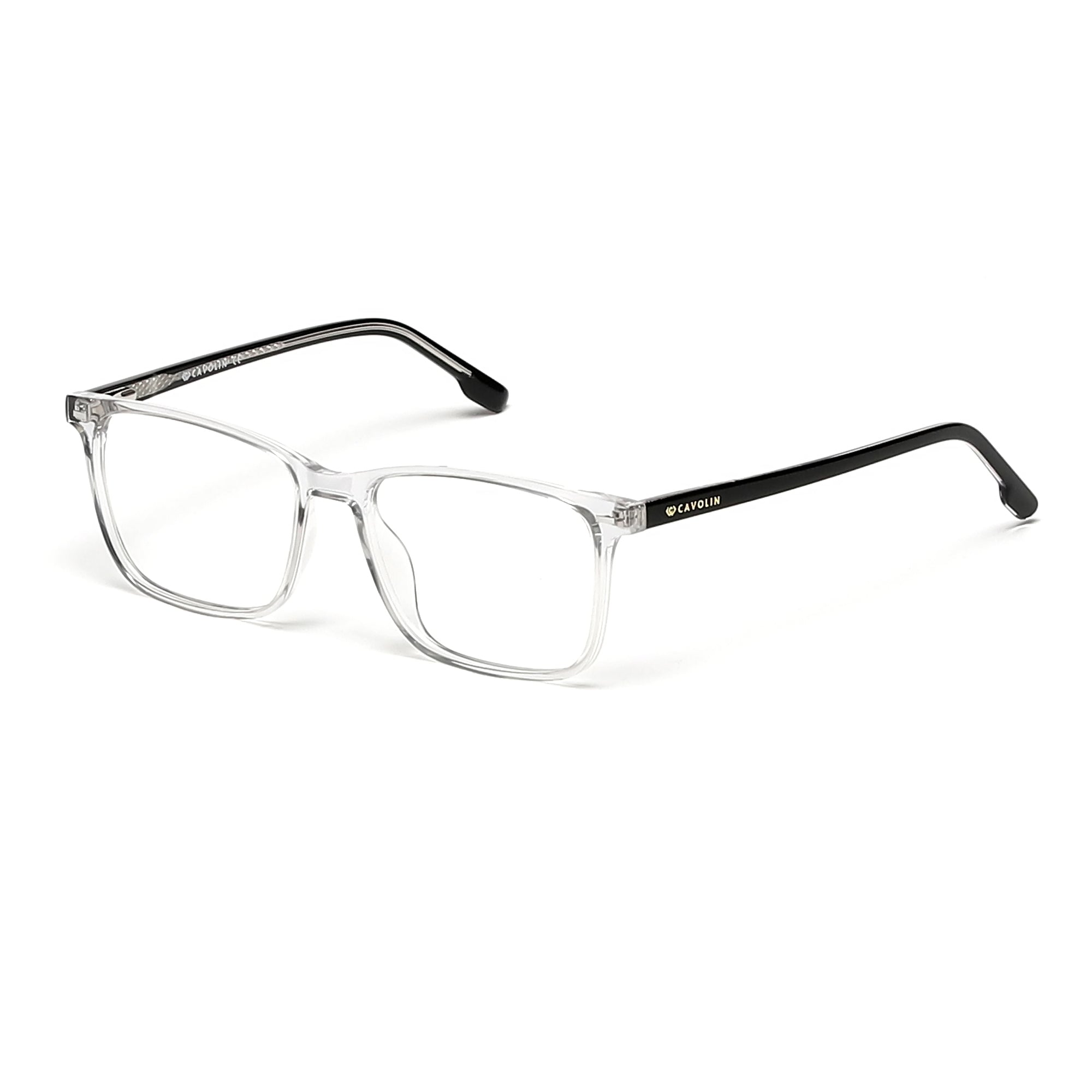 Cavolin Transparent Rectagle Eyeglasses