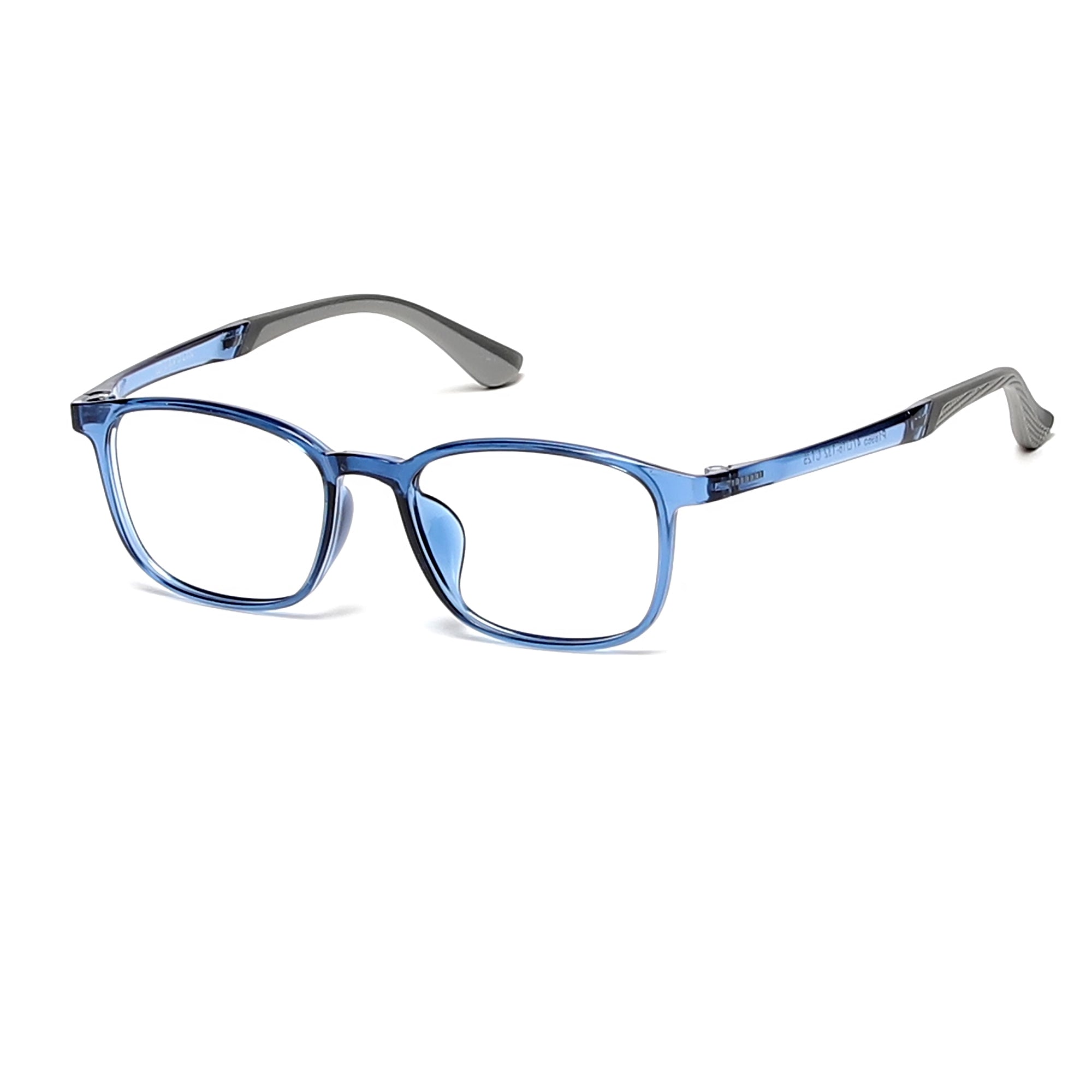 Cavolin Blue Rectangle Eyeglasses