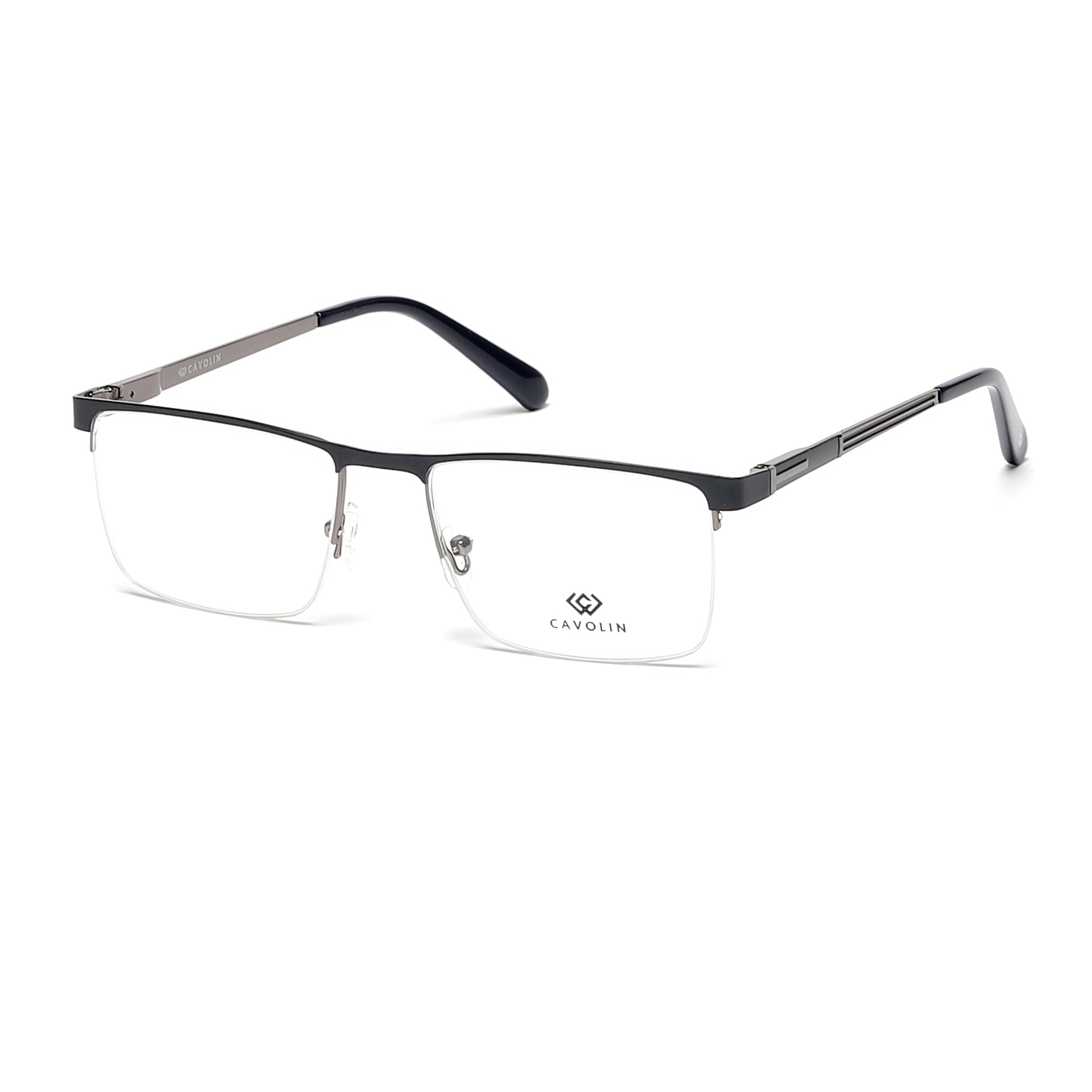 Cavolin Blue Rectangle Eyeglasses