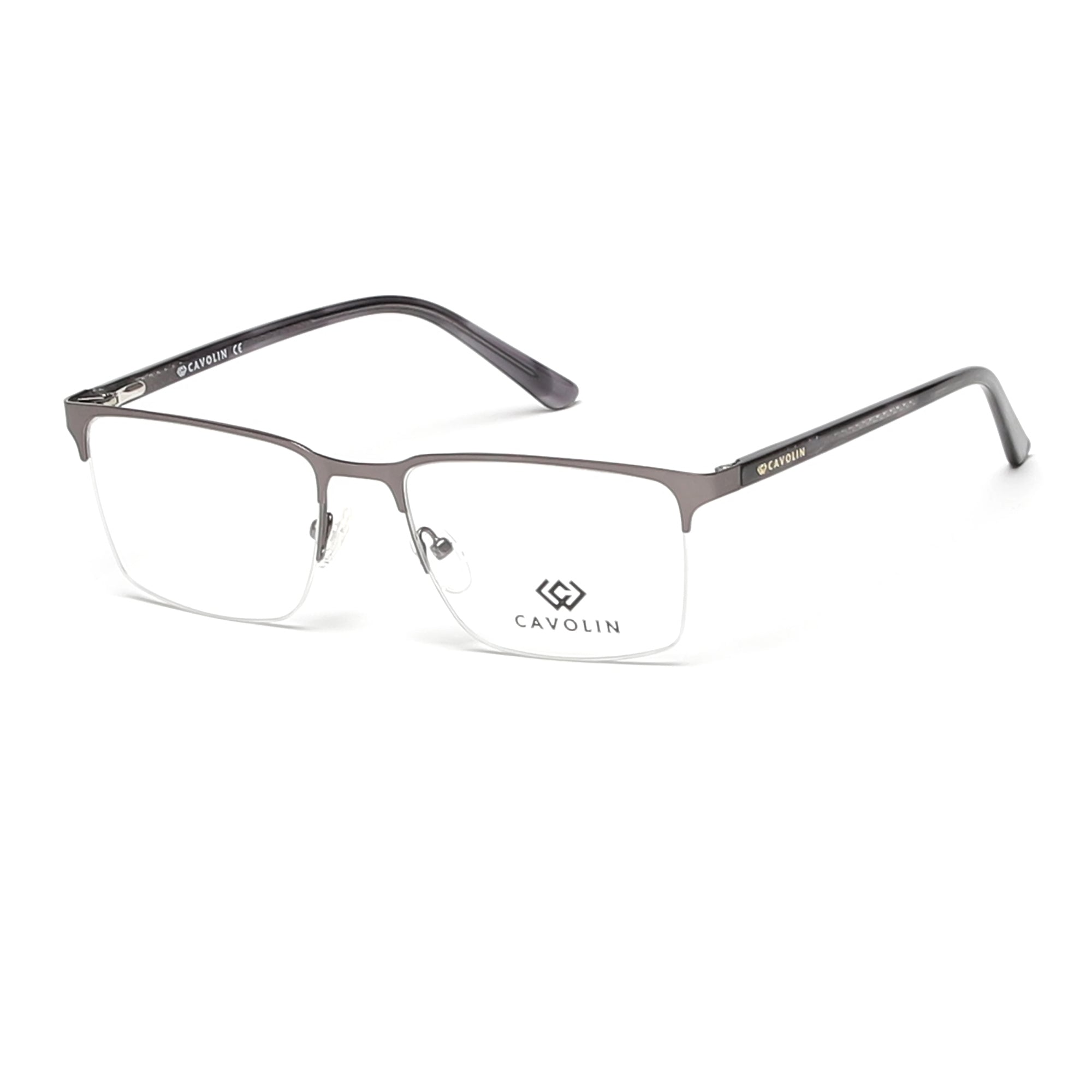 Cavolin Grey Rectangle Eyeglasses