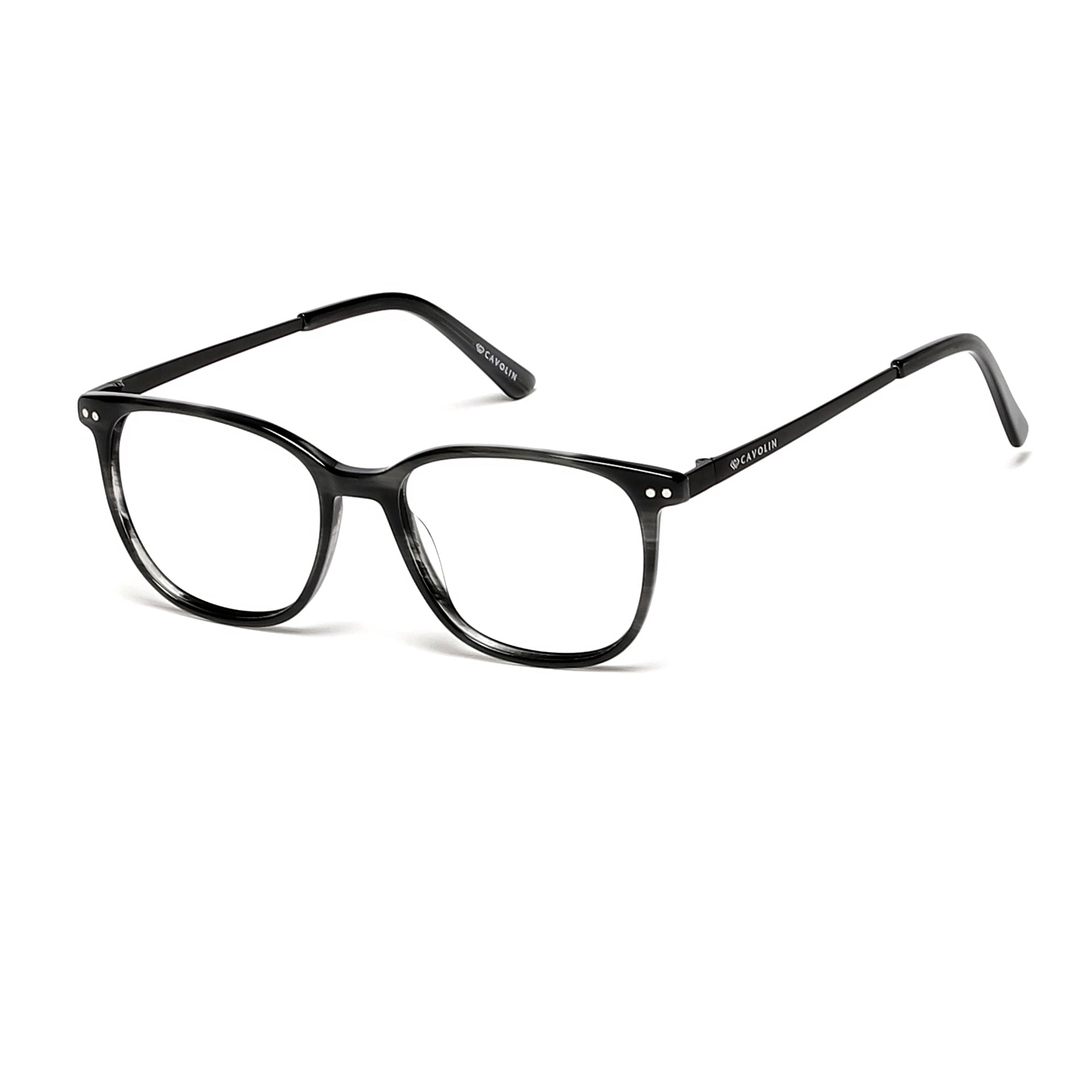 Cavolin Grey Square Eyeglasses
