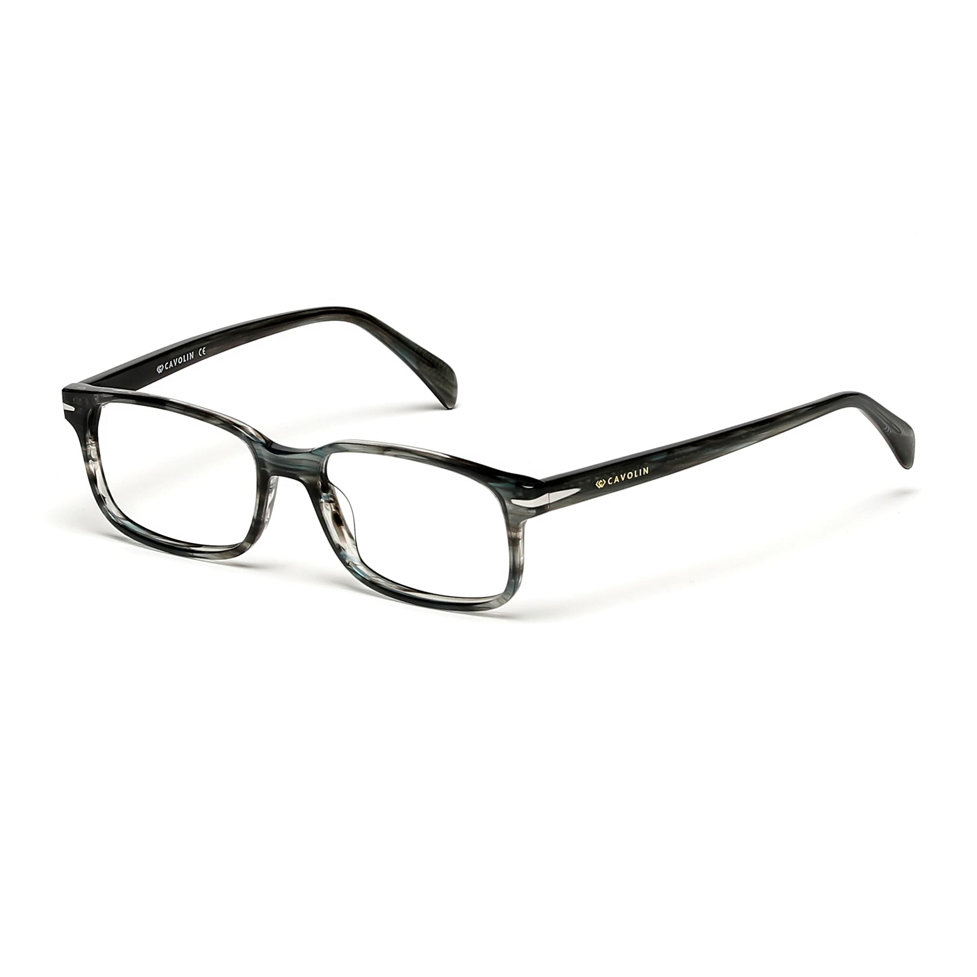 Cavolin Grey Rectangle Eyeglasses