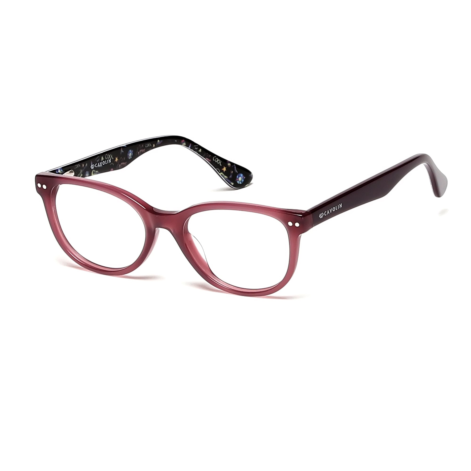 Cavolin Pink Cat Eye Eyeglasses