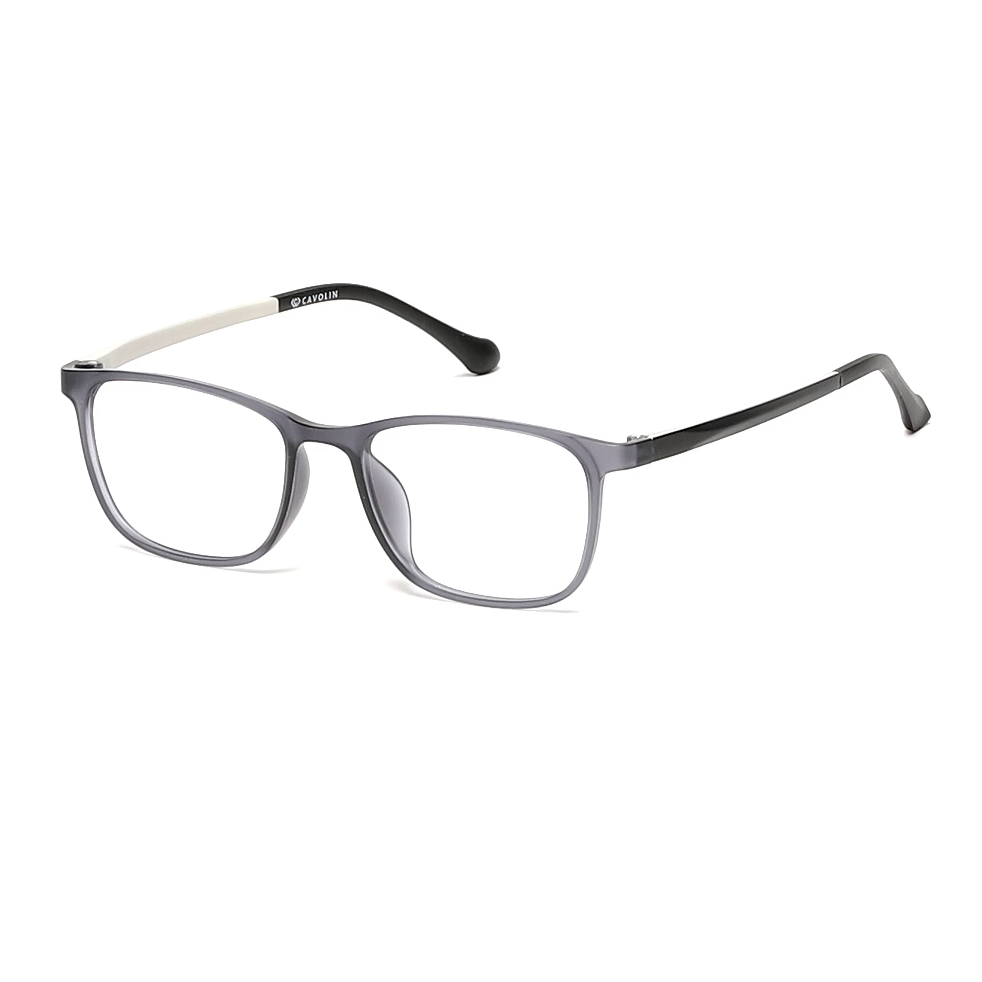 Cavolin Matt Grey Rectangle Eyeglasses