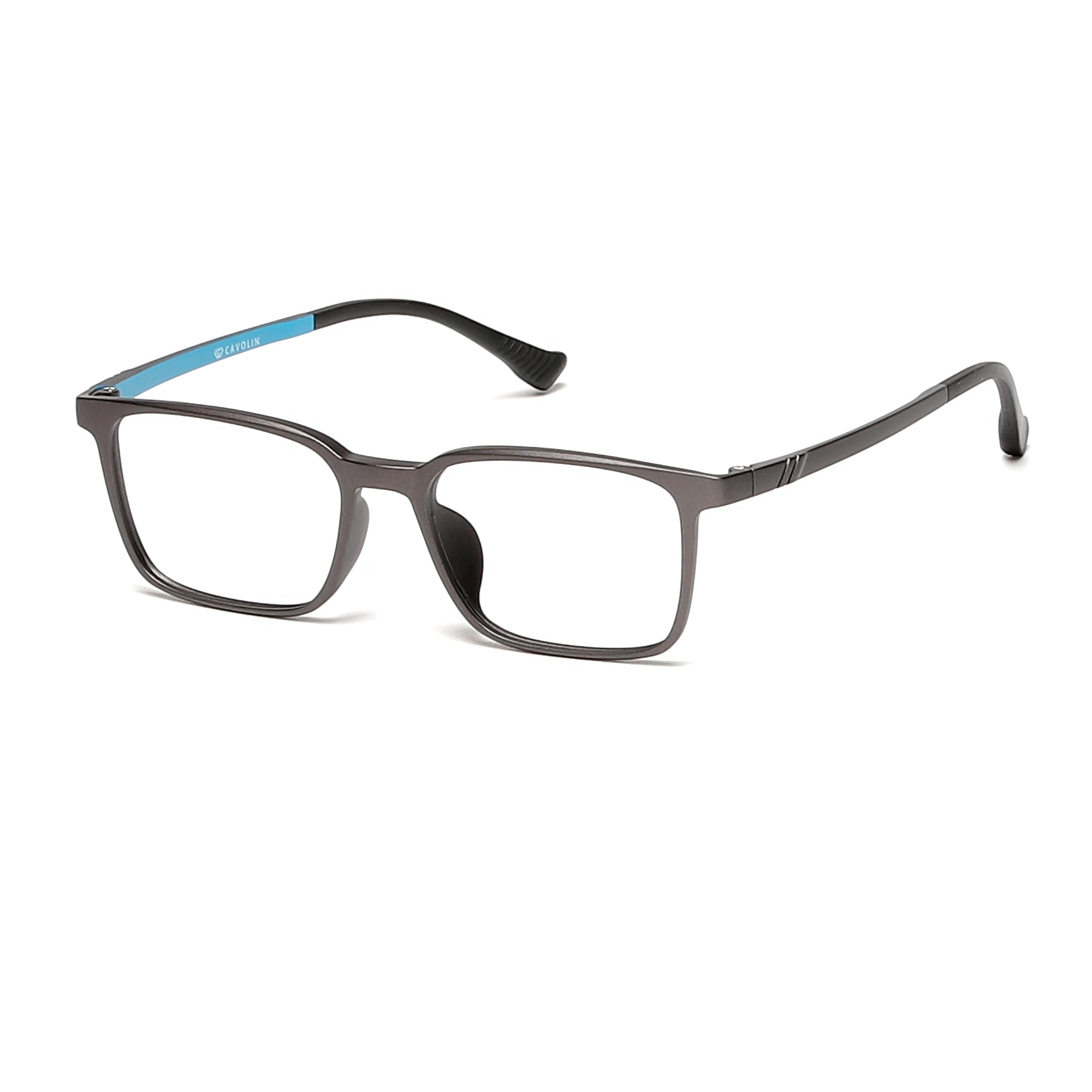 Cavolin Grey Rectangle Eyeglasses