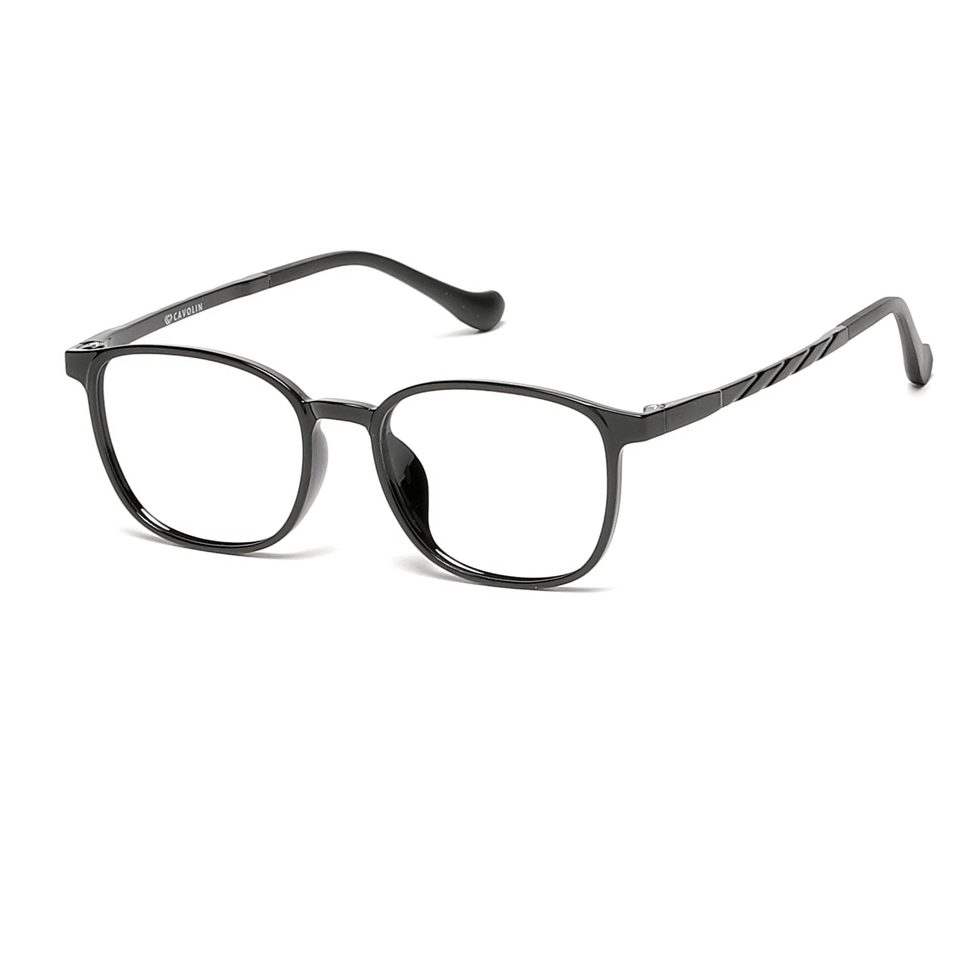Cavolin Black Square Eyeglasses