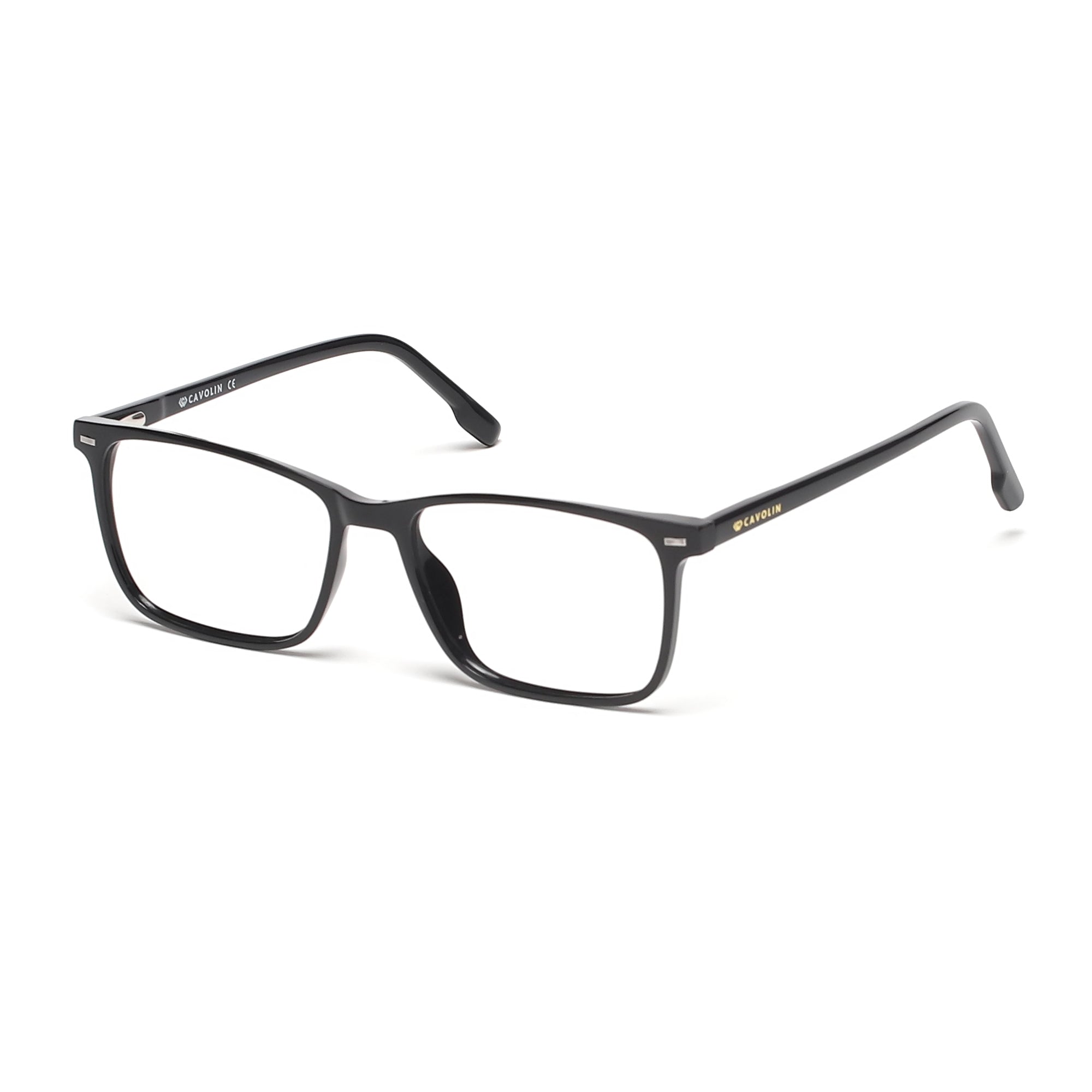 Cavolin Black Rectagle Eyeglasses