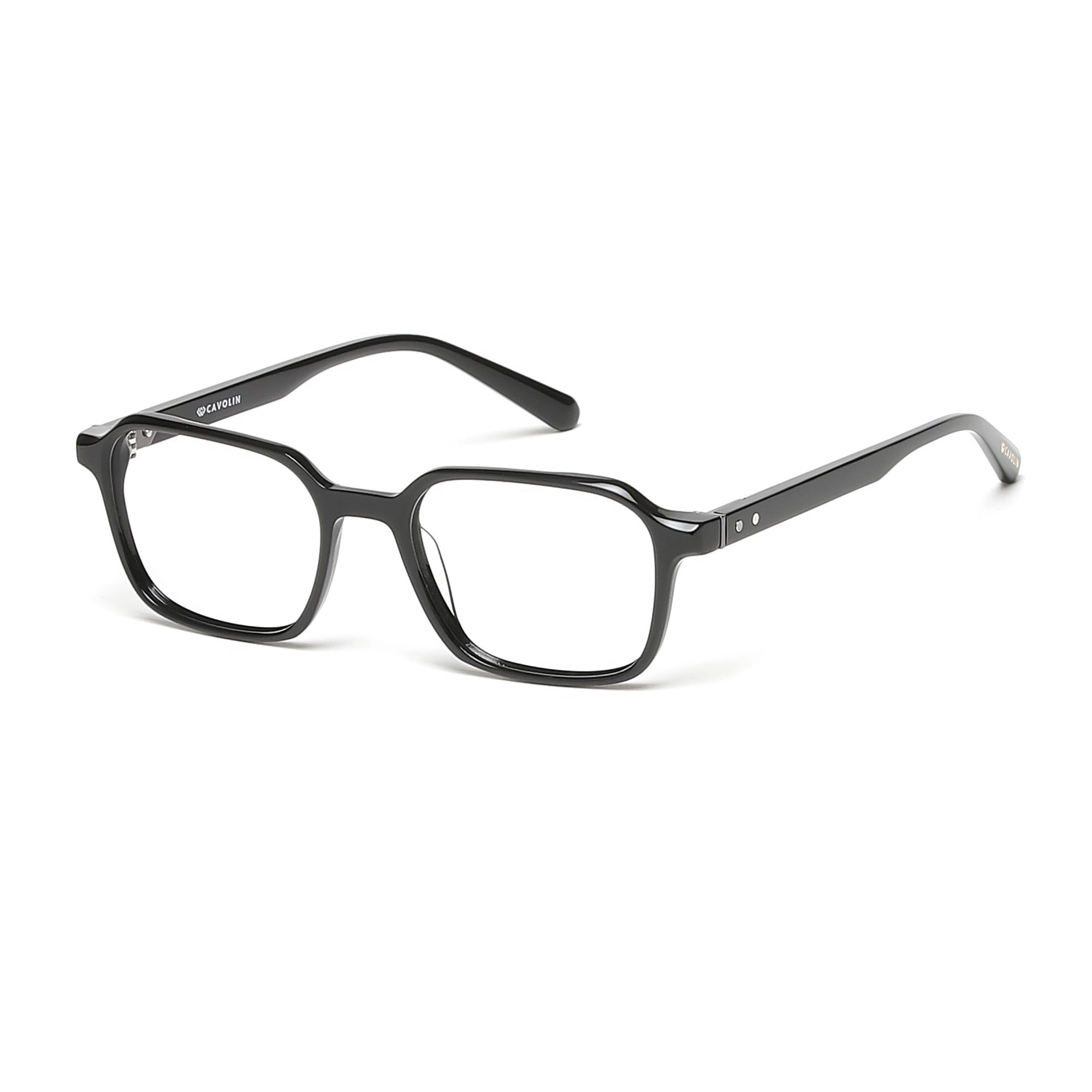 Cavolin Black Square Eyeglasses