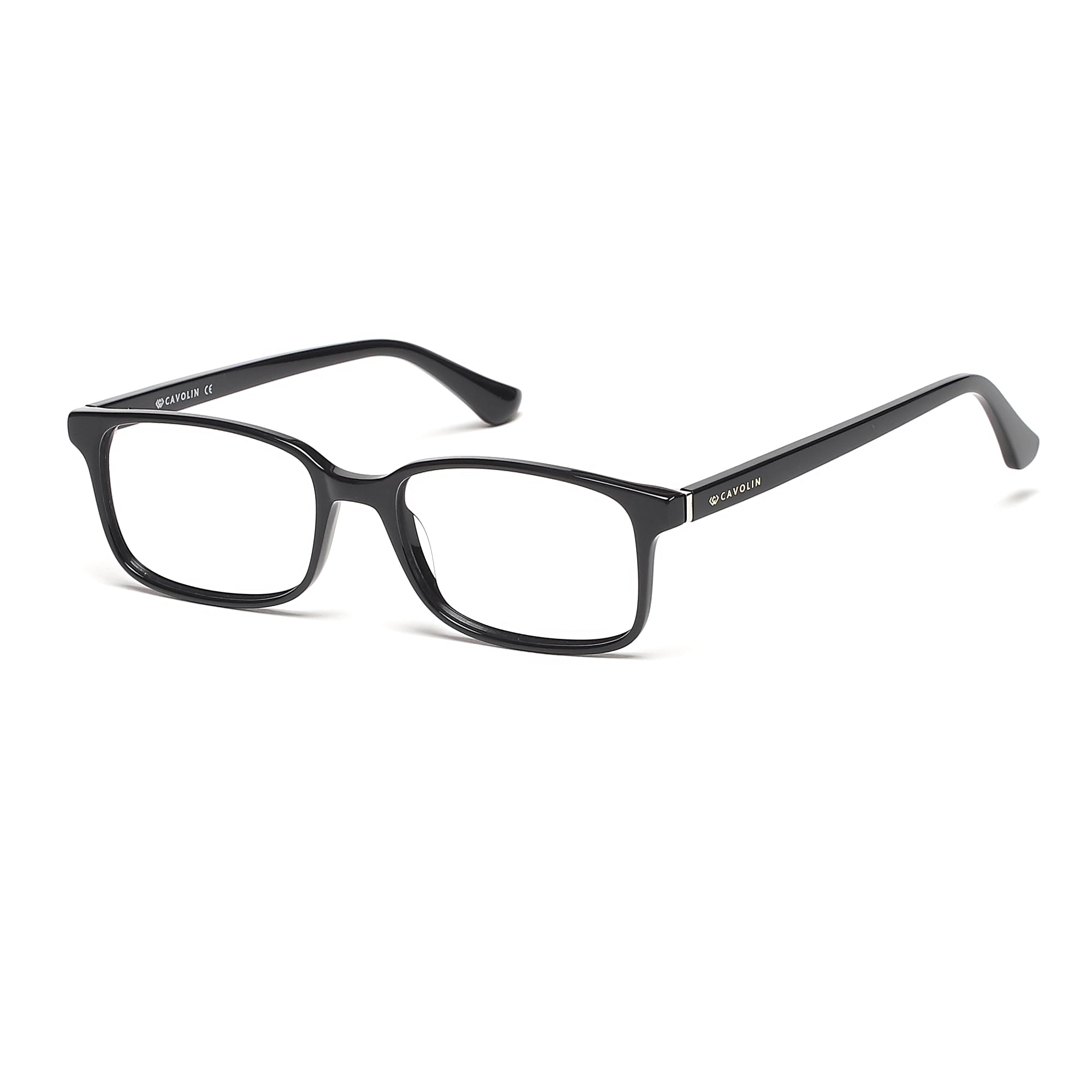 Cavolin Black Rectangle Eyeglasses