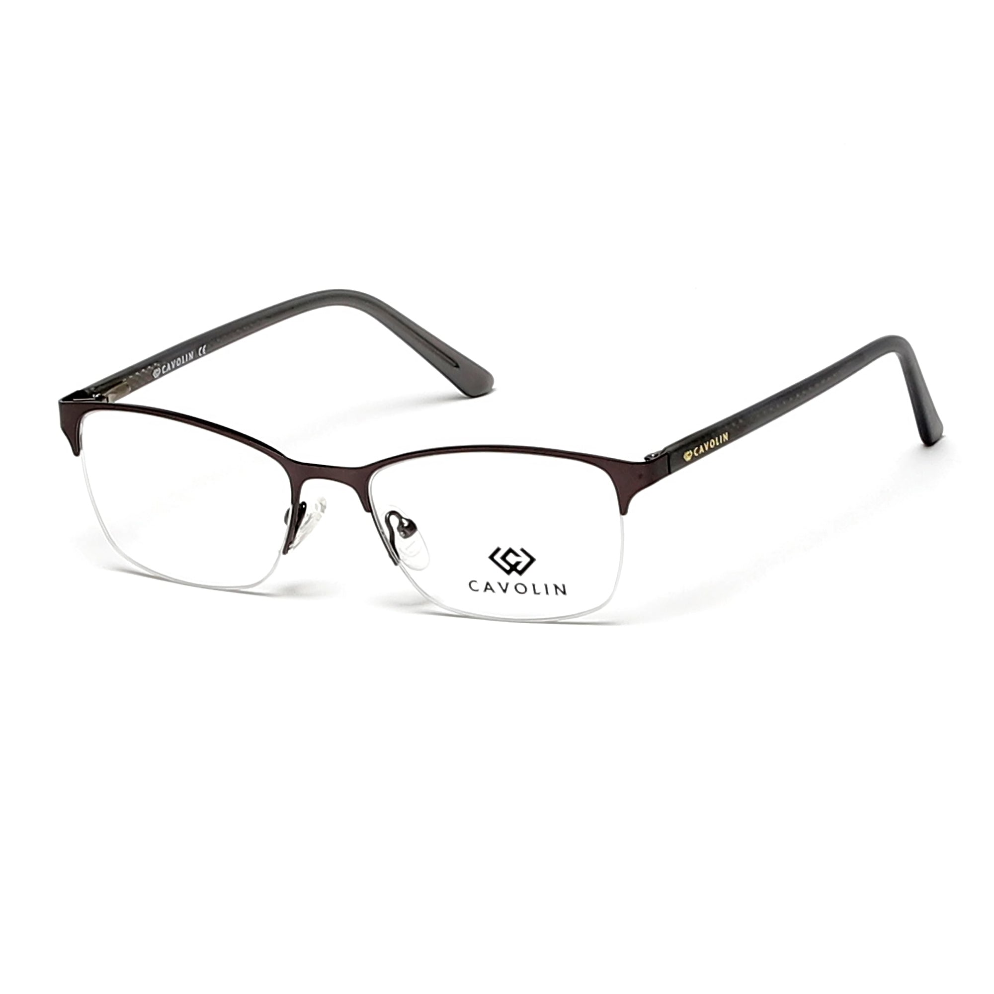 Cavolin Gun Metal Rectangle Eyeglasses