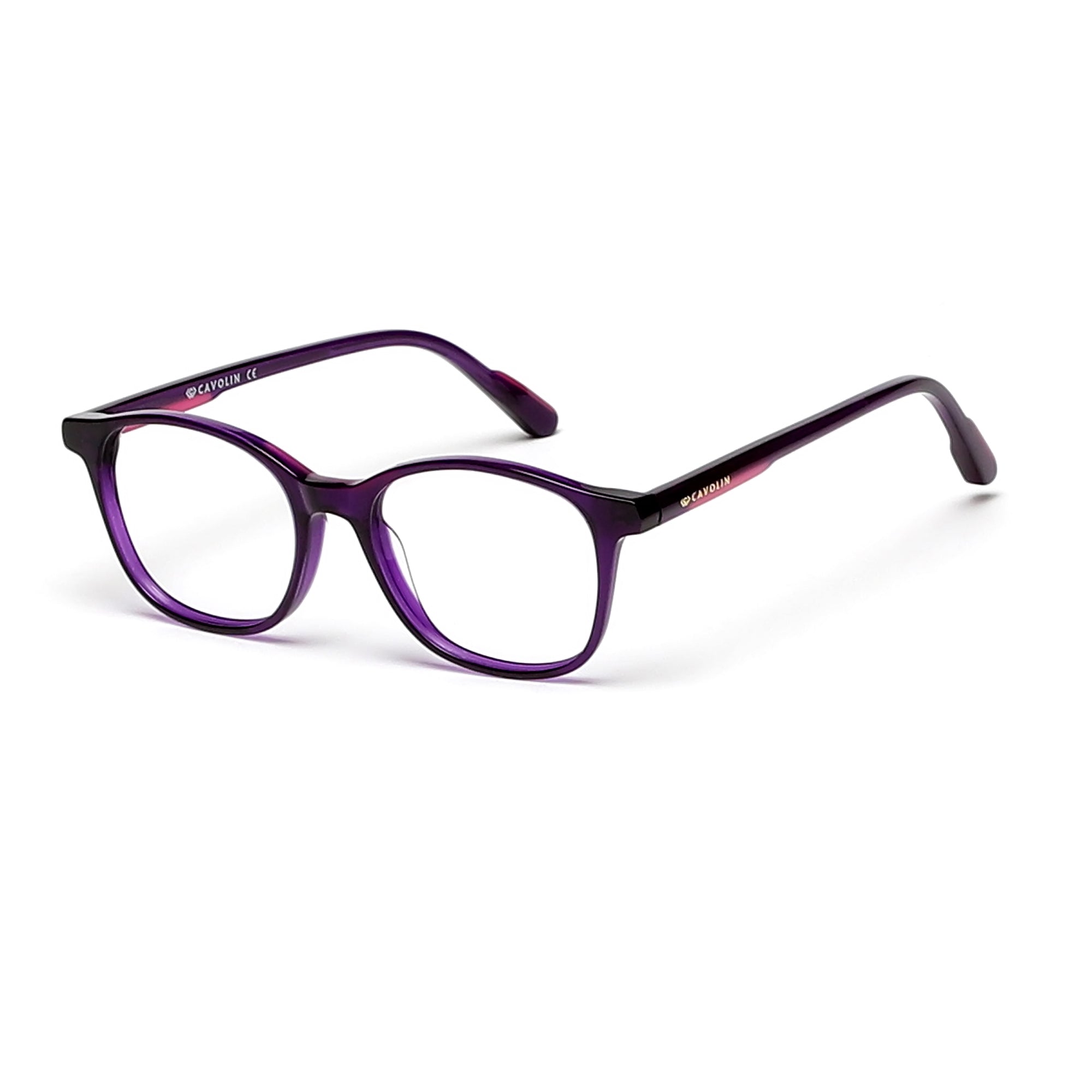 Cavolin Purple Square Eyeglasses