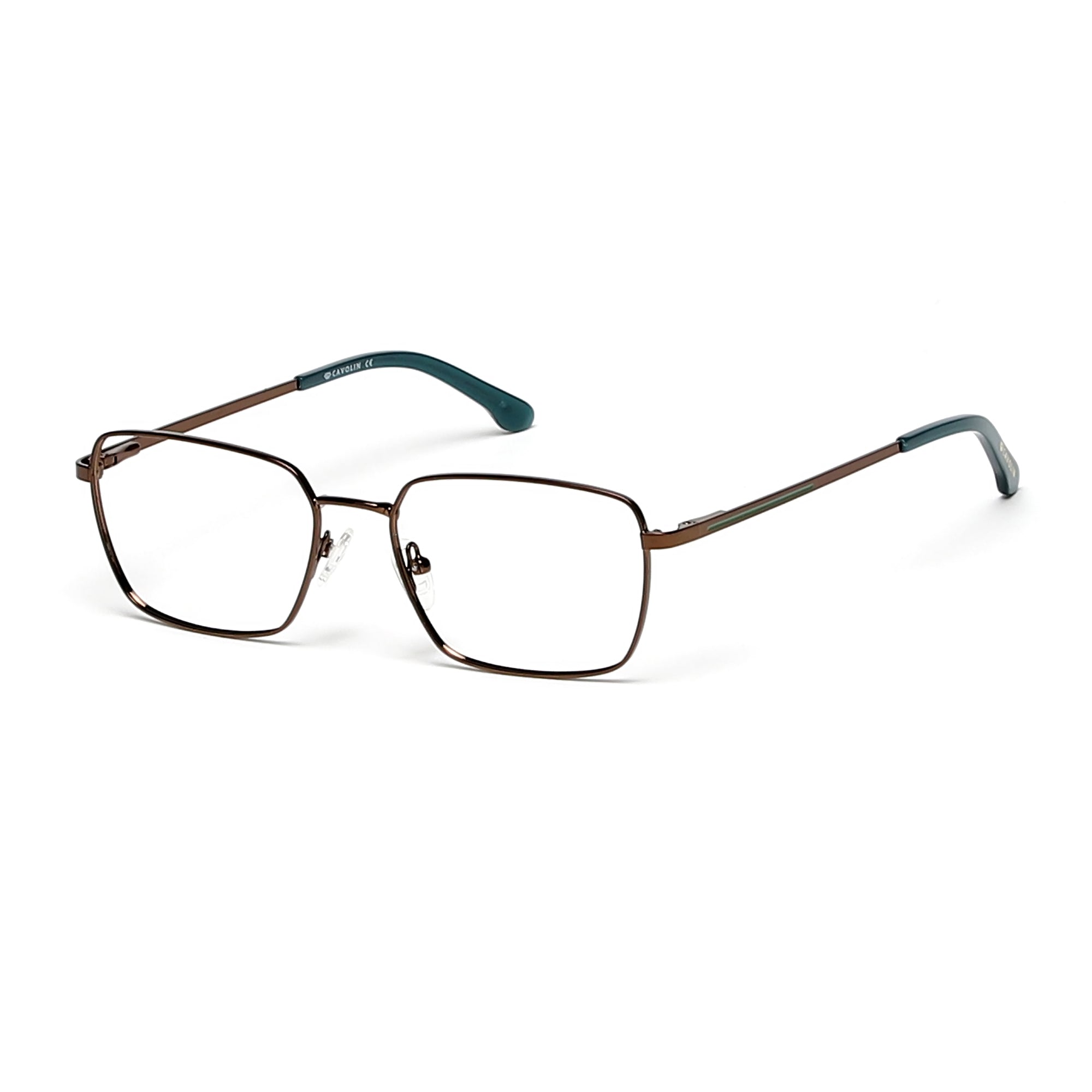 Cavolin Brown Rectangle Eyeglasses