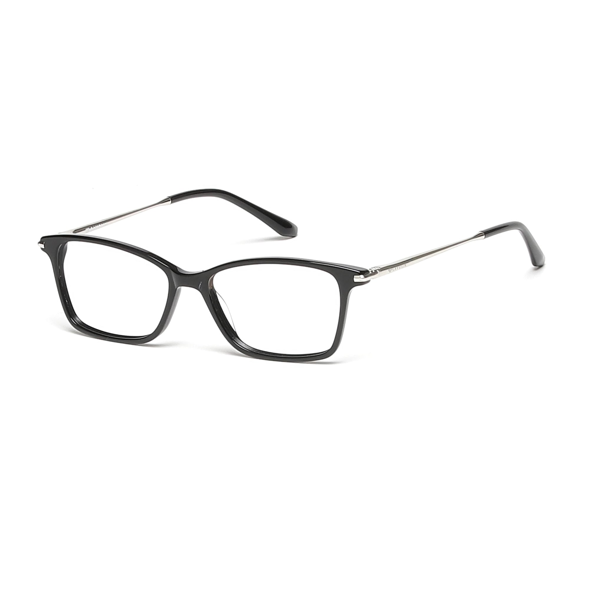Cavolin Black Rectangle Eyeglasses