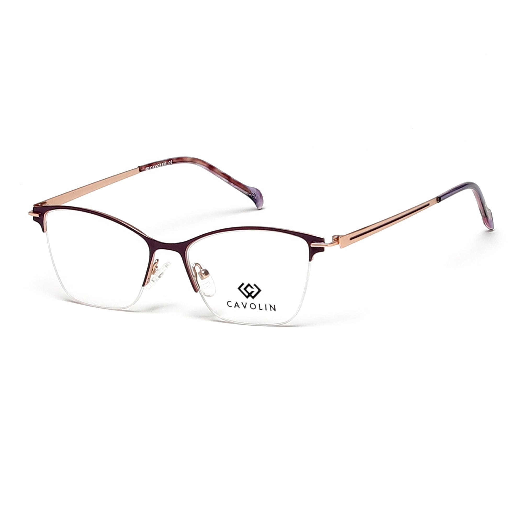 Cavolin Purple Cat Eye Eyeglasses