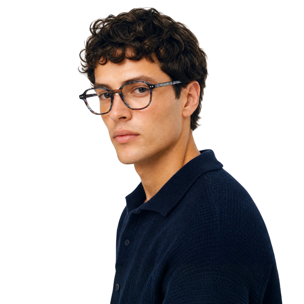 Cavolin Grey Square Eyeglasses