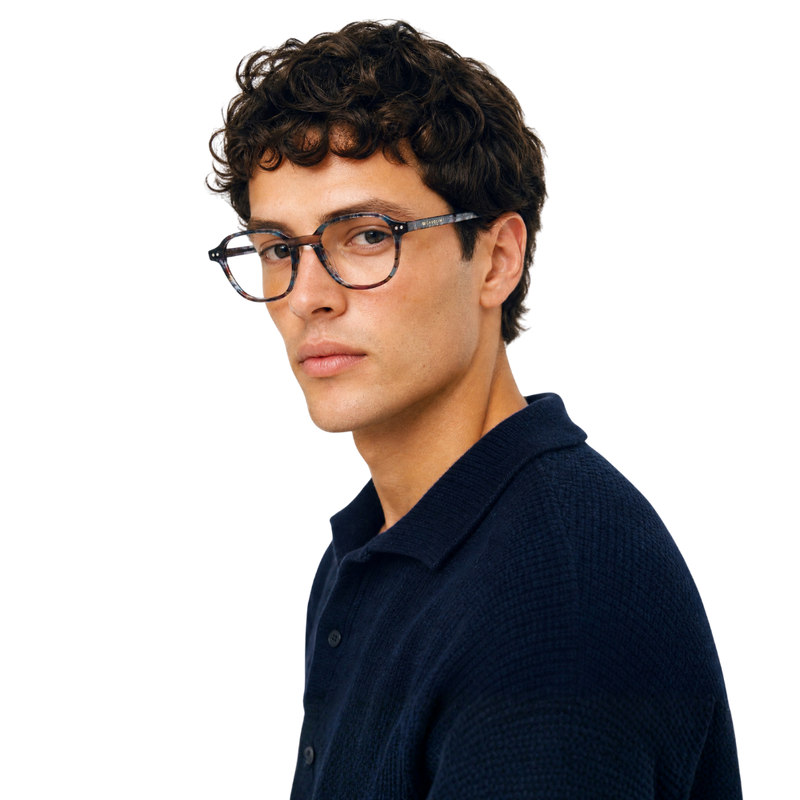 Cavolin Grey Square Eyeglasses