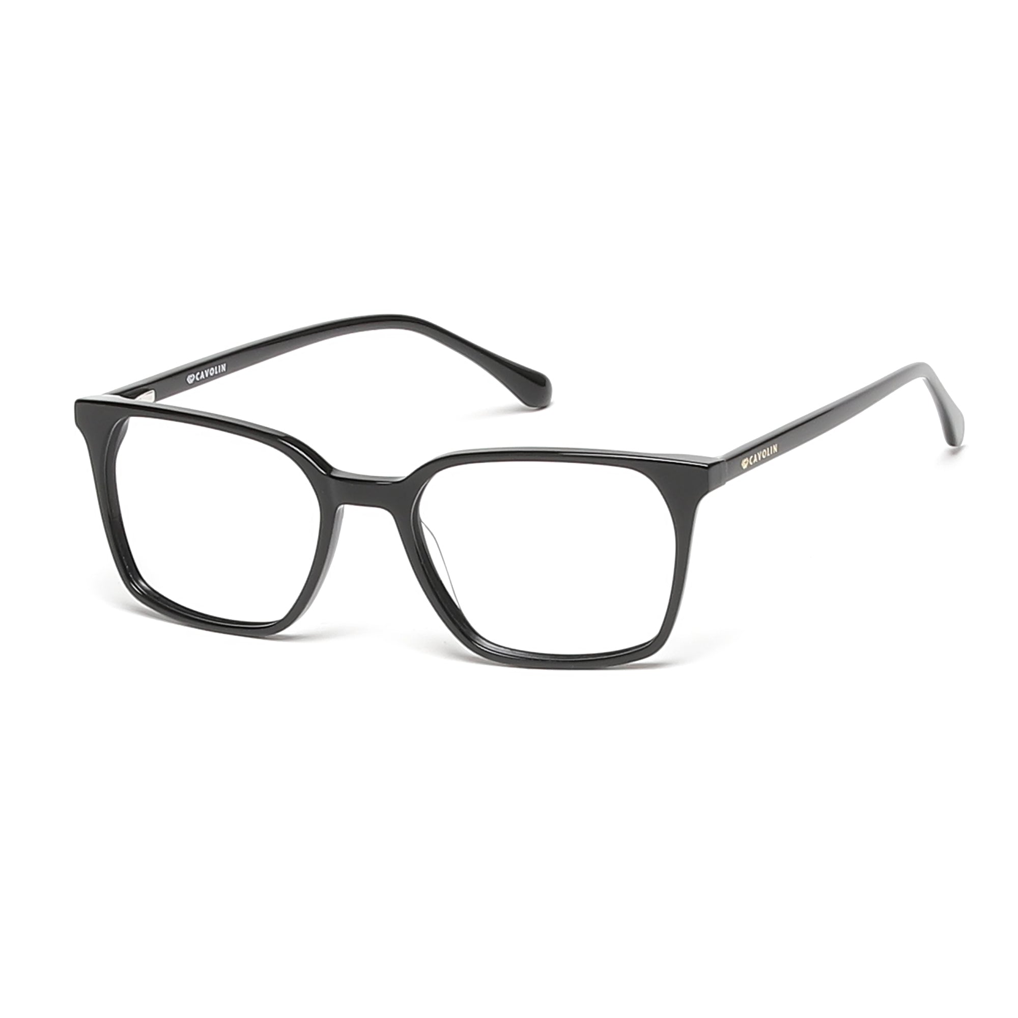 Cavolin Black Square Eyeglasses