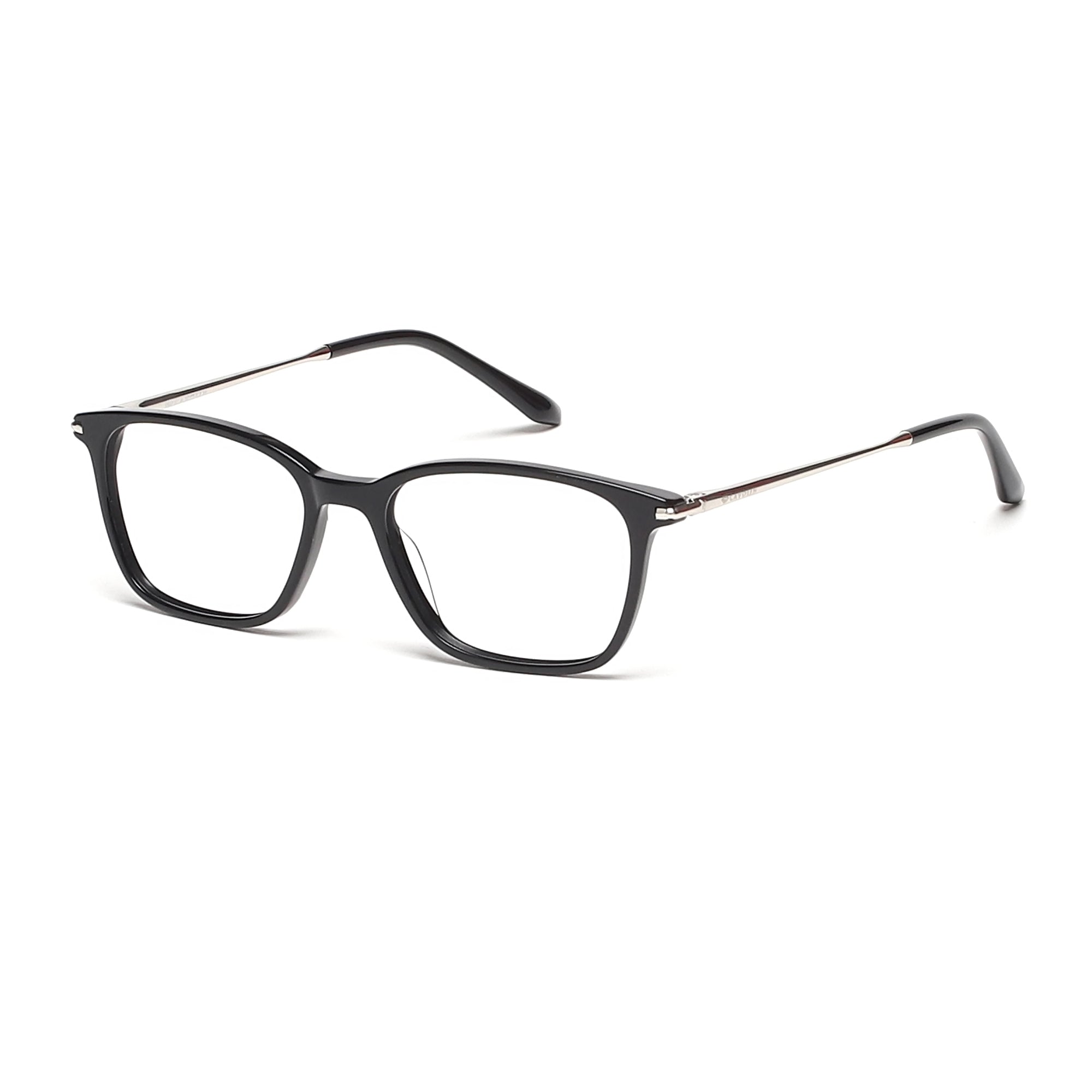 Cavolin Black Rectangle Eyeglasses